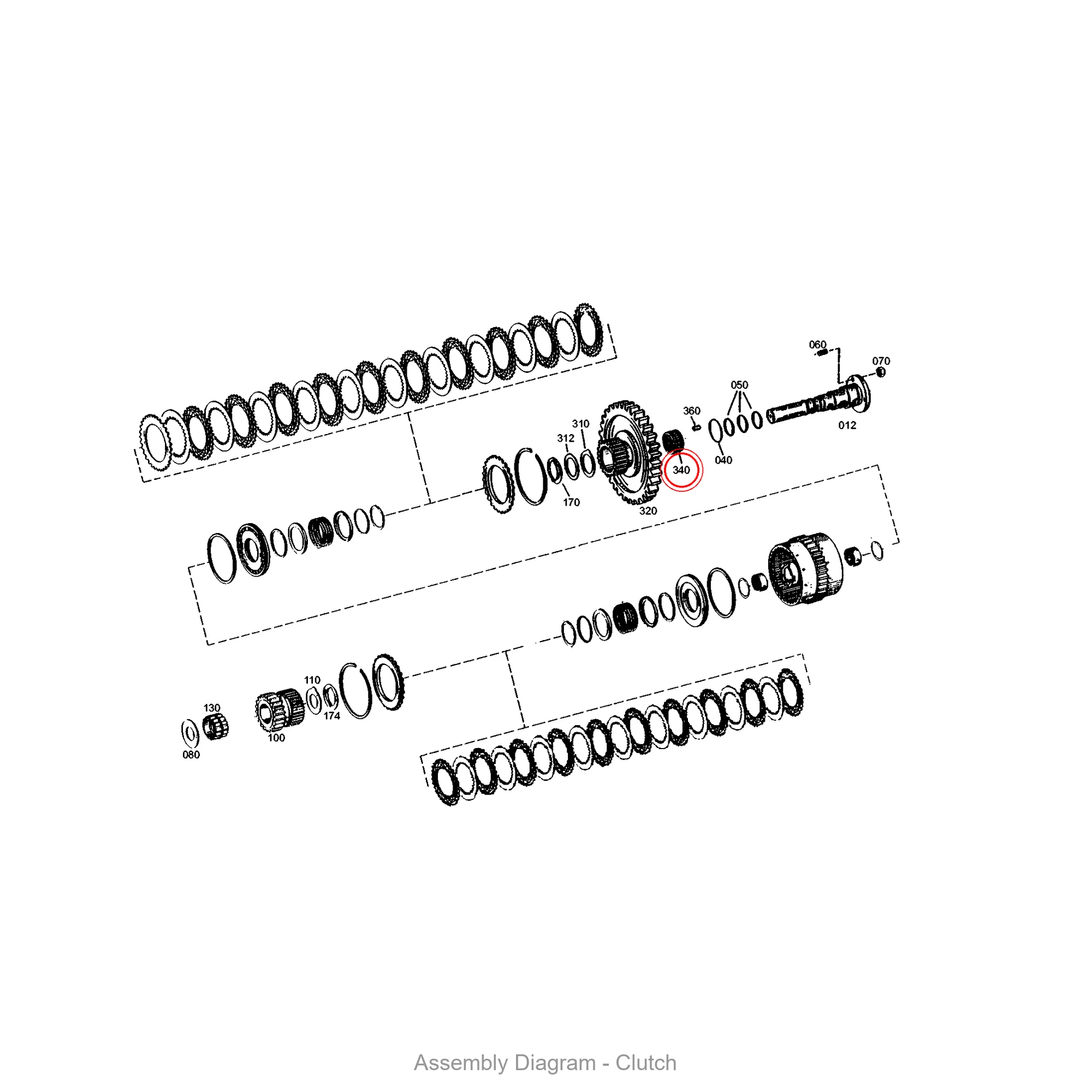 ZF 0735.298.407 NEEDLE CAGE - Transmission Assembly Exploded View Diagram