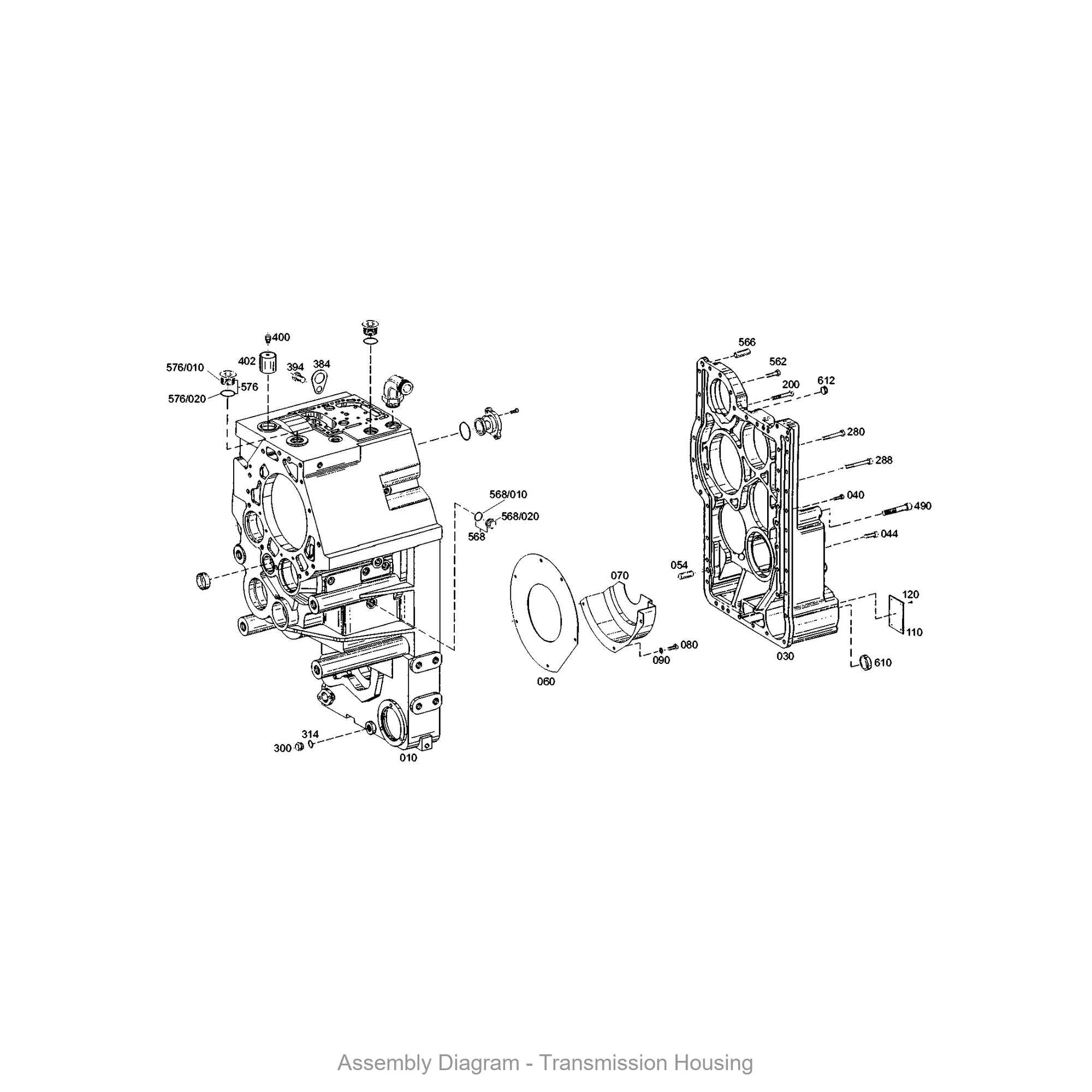 ZF 0899.317.830 ADAPTER - Transmission Assembly Exploded View Diagram