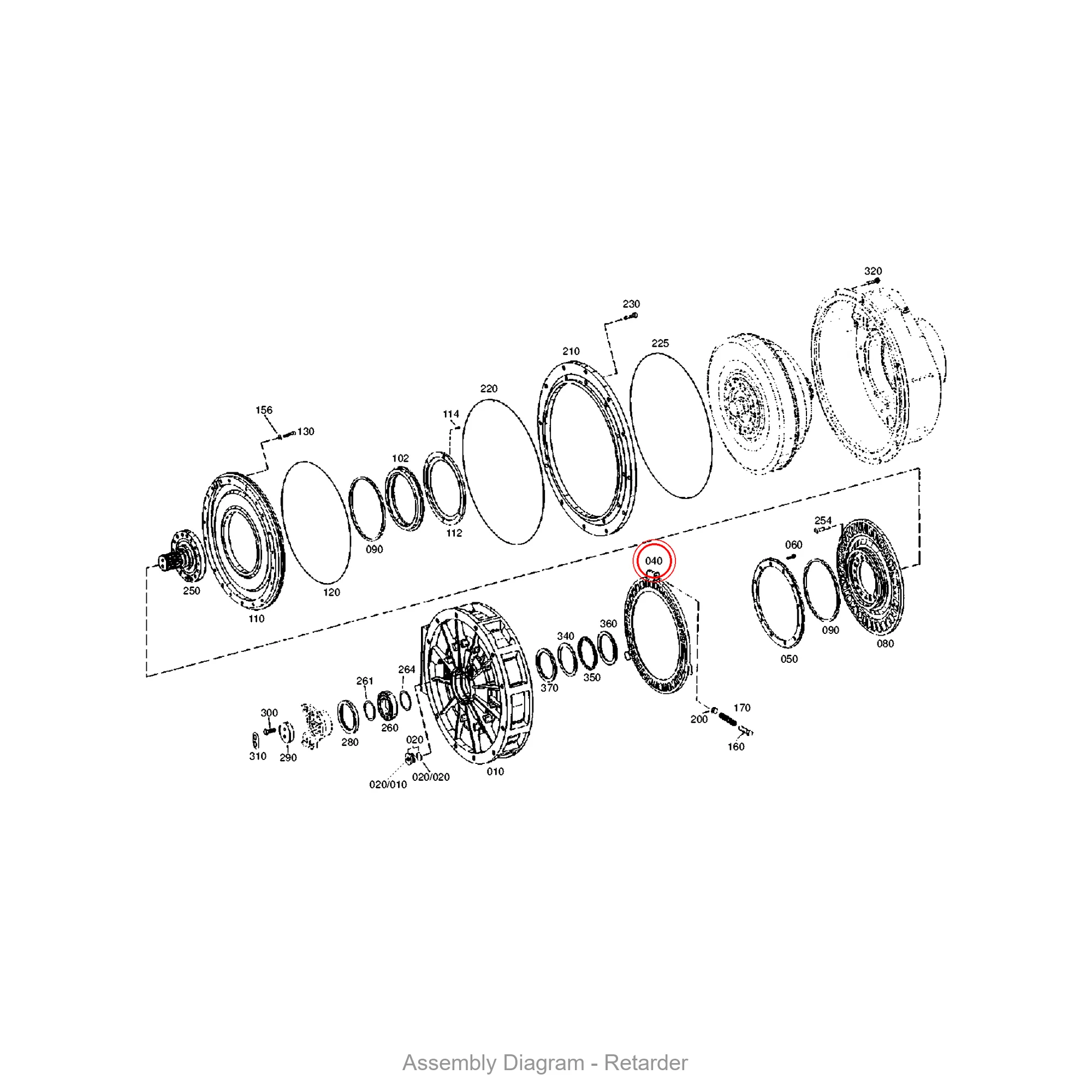 ZF 4139.320.085 STATOR RING - Transmission Assembly Exploded View Diagram