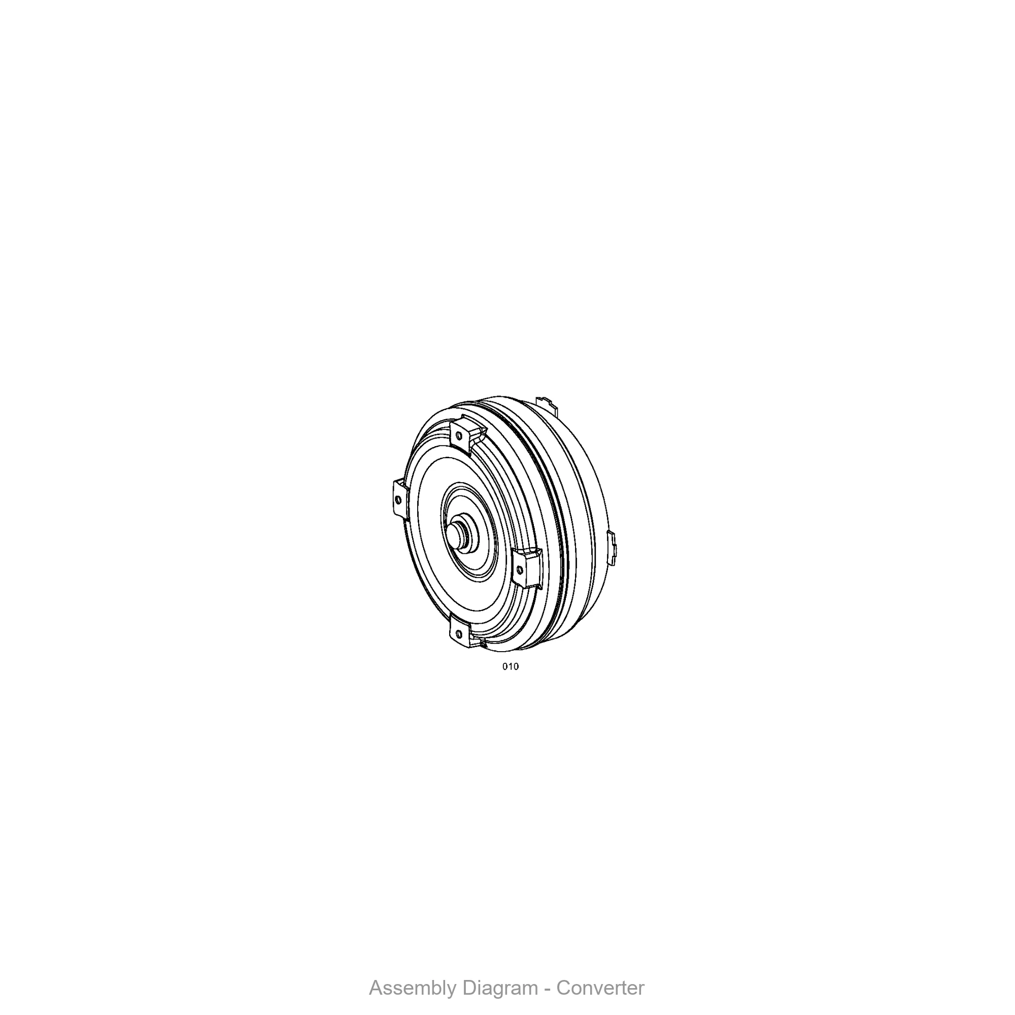 ZF 4166.034.178 CONVERTER Torque Converter Assembly | Complete Unit - Genuine ZF Part