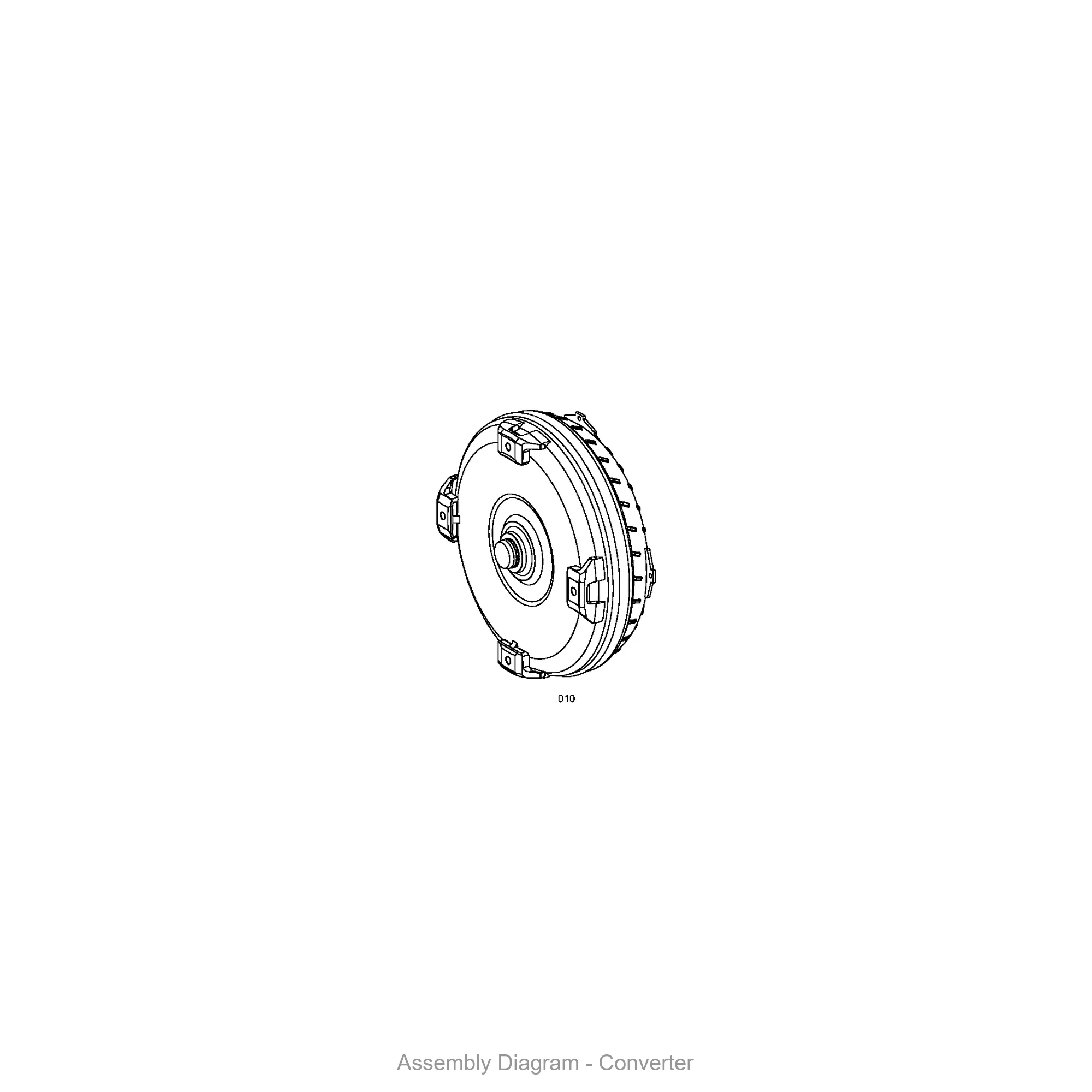 ZF 4166.034.181 CONVERTER Torque Converter Assembly | Complete Unit - Genuine ZF Part