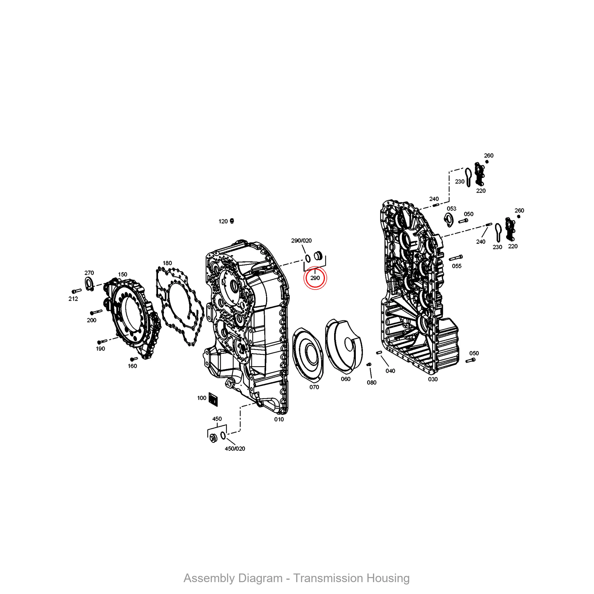 ZF 4475.280.204 SCREW PLUG - Transmission Assembly Exploded View Diagram