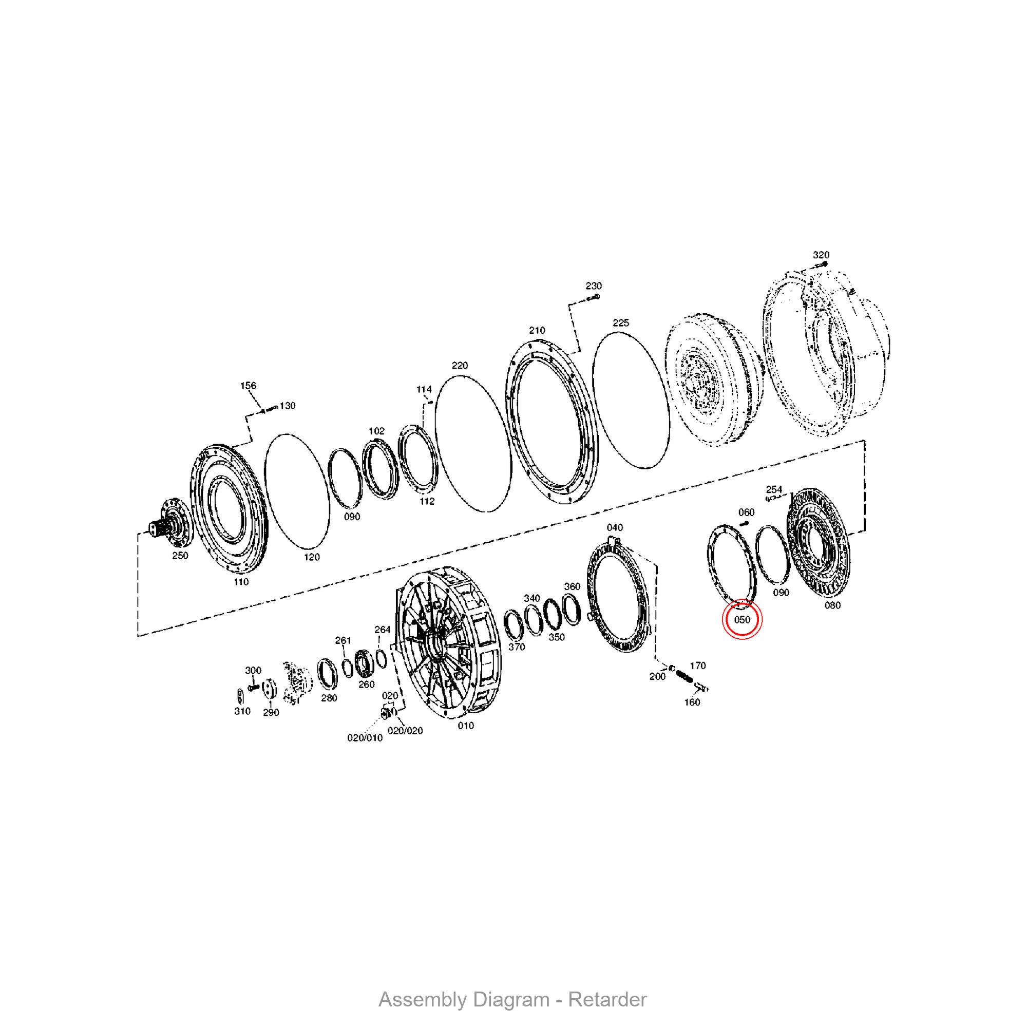 ZF 4642.362.004 THRUST RING - Transmission Assembly Exploded View Diagram