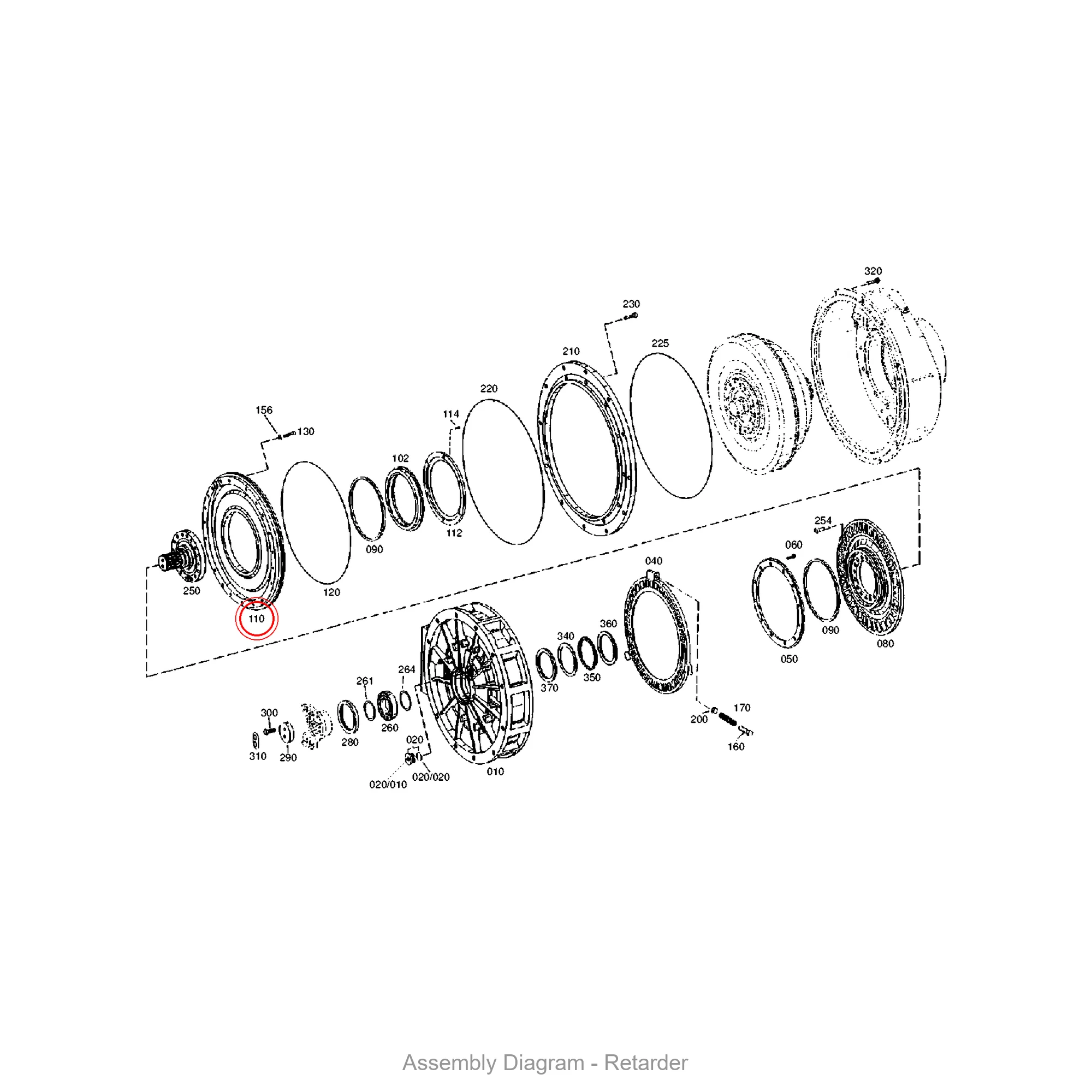 ZF 4642.362.017 COVER - Transmission Assembly Exploded View Diagram