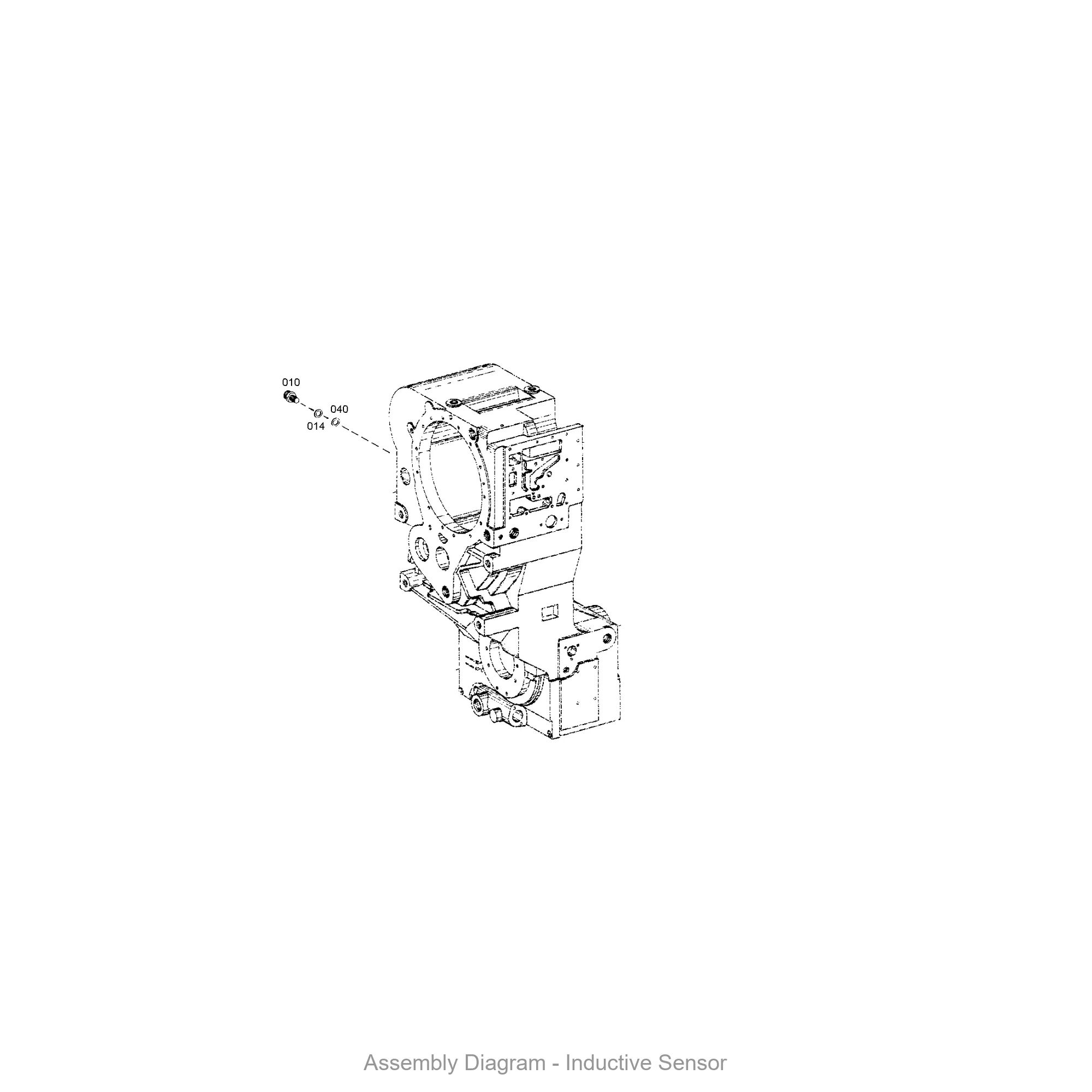 ZF 4644.125.010 INDUCTIVE SENSOR - Transmission Assembly Exploded View Diagram
