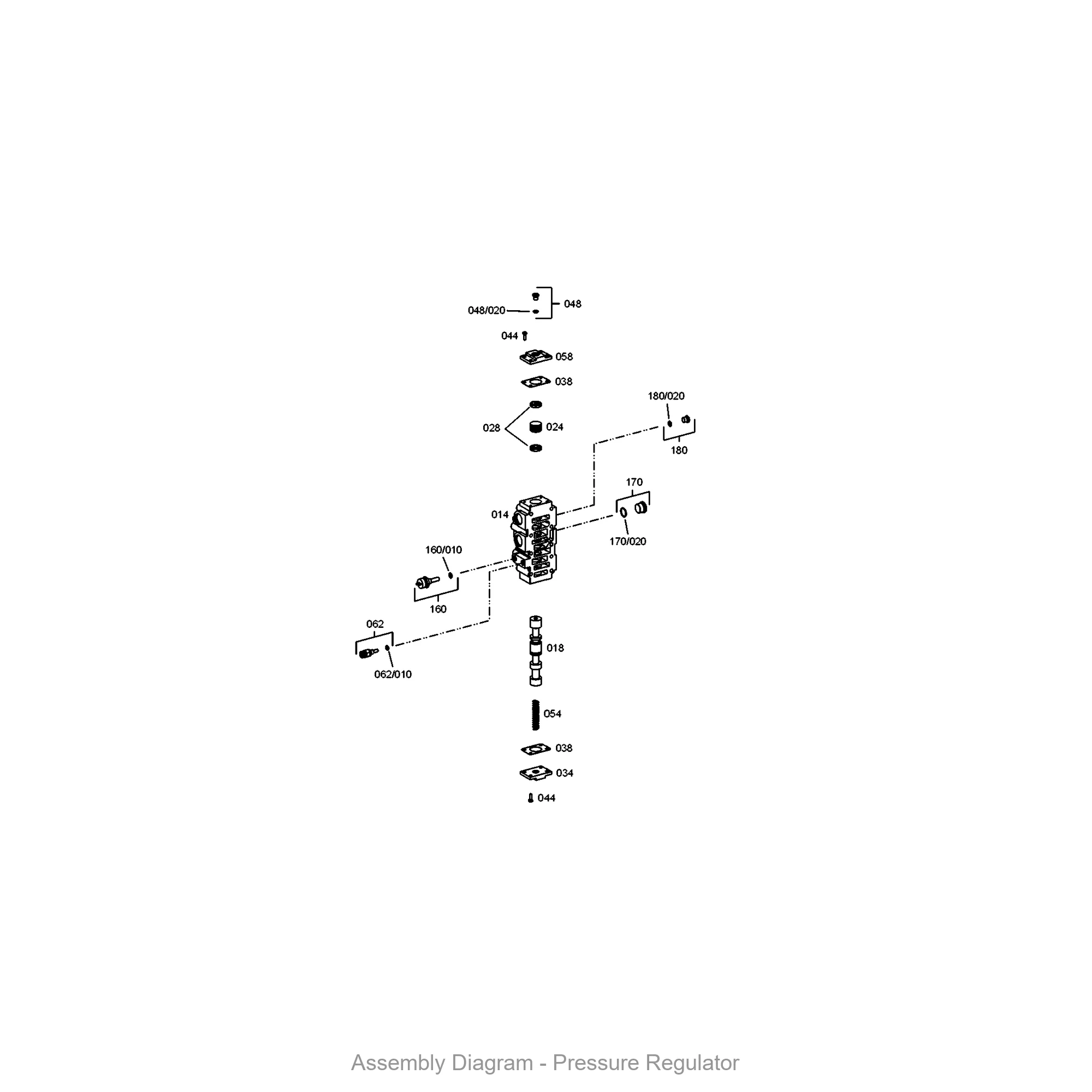 ZF 4646.120.013 PRESSURE REGULATOR - Transmission Assembly Exploded View Diagram