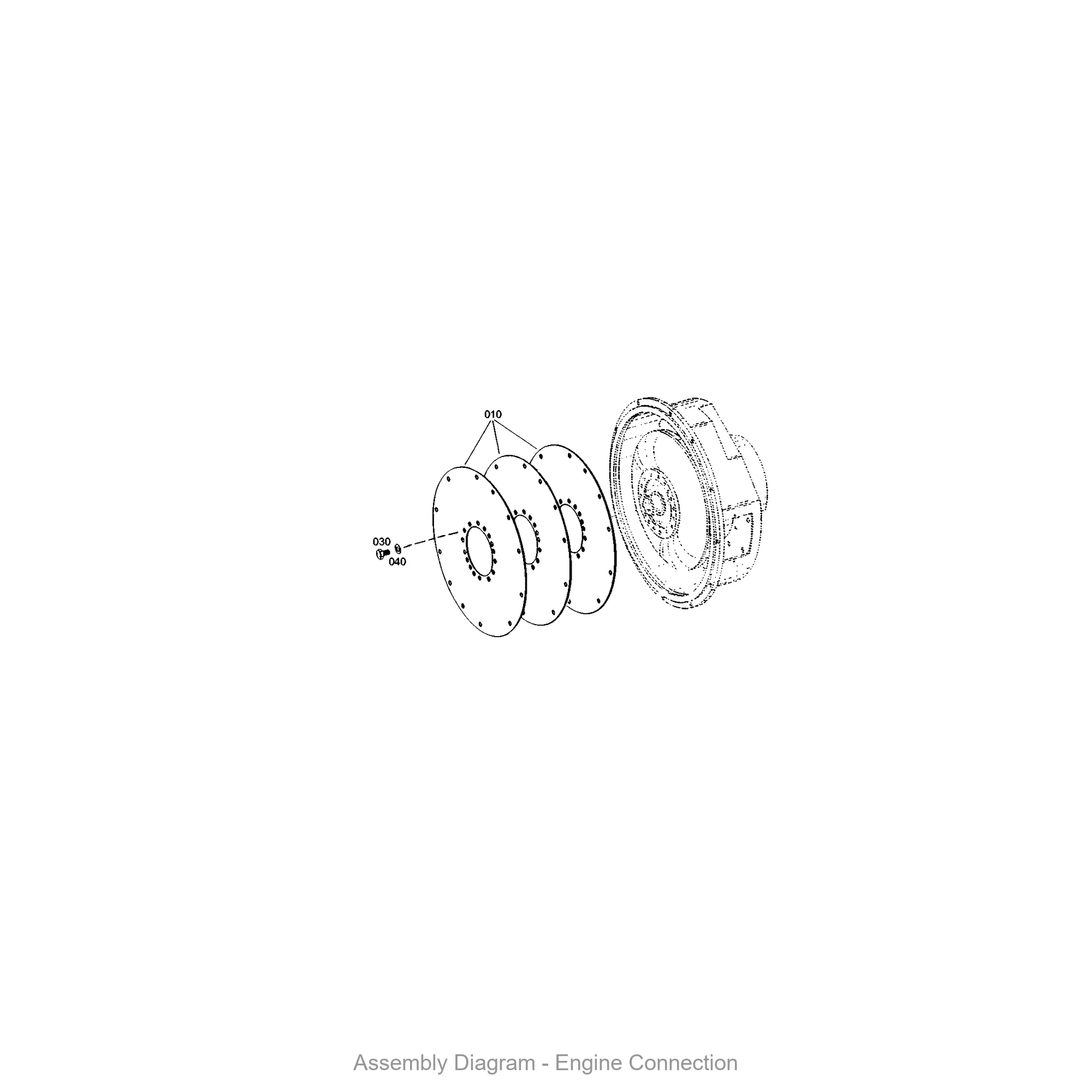 ZF 4646.130.010 ENGINE CONNECTION 鈥?WG 250/WG 260/WG 310 Series