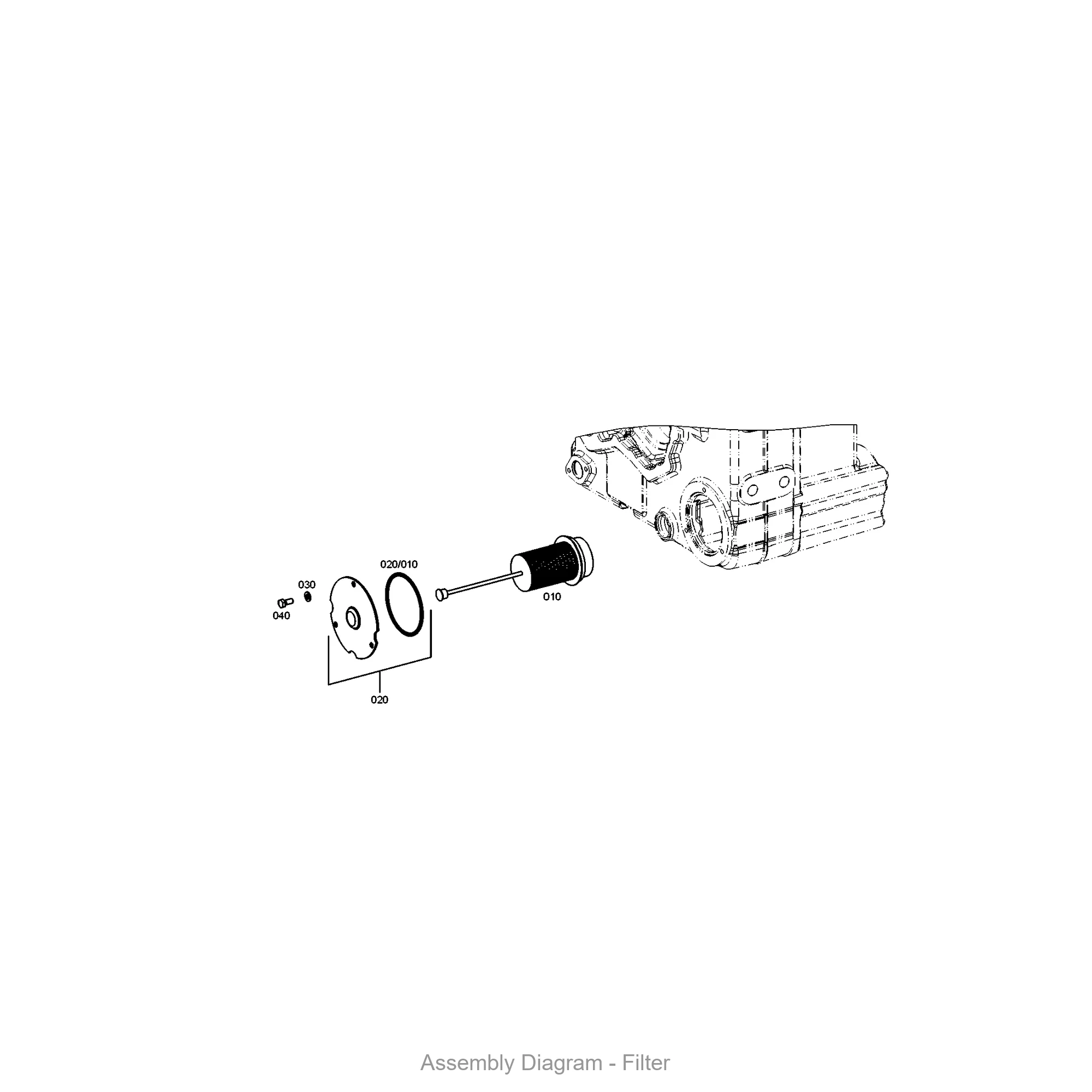 ZF 4646.138.004 FILTER 鈥?WG 250/WG 260/WG 310 Series | OEM Sub-Assembly