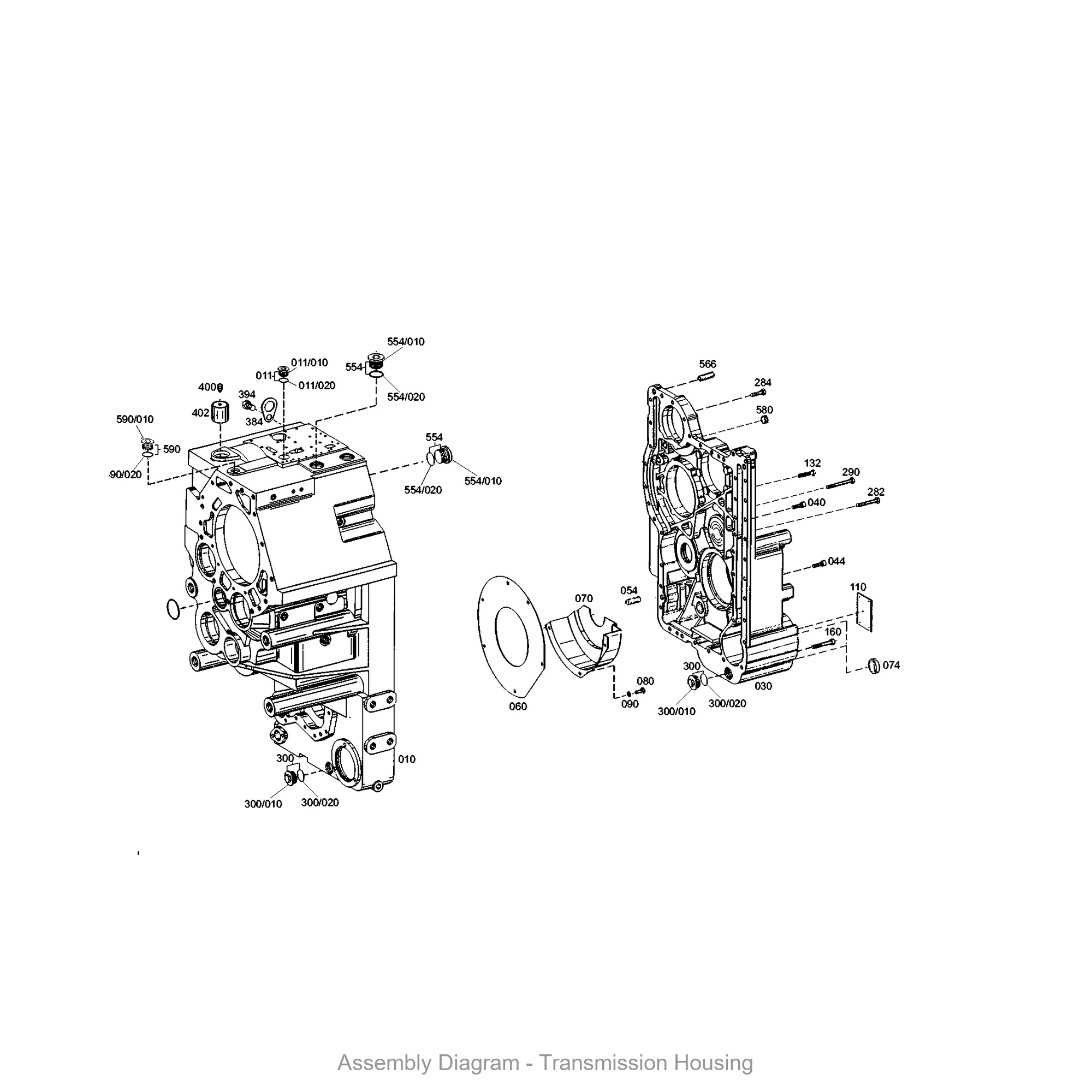 ZF 4646.301.292 COVER SHEET - Transmission Assembly Exploded View Diagram