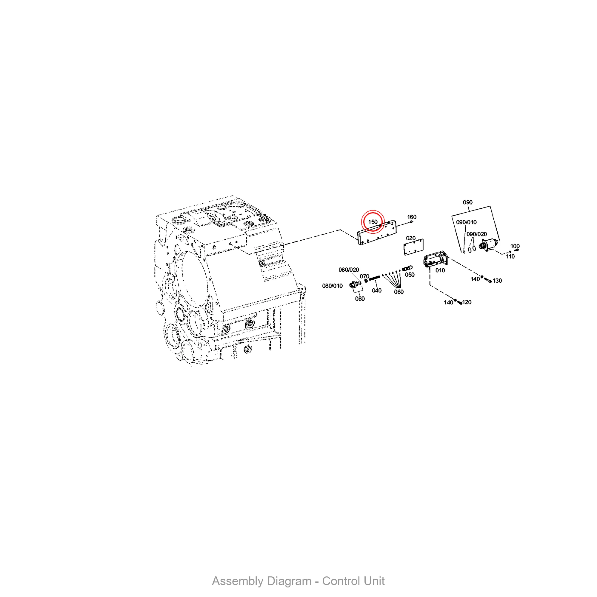ZF 4646.306.059 COVER - Transmission Assembly Exploded View Diagram