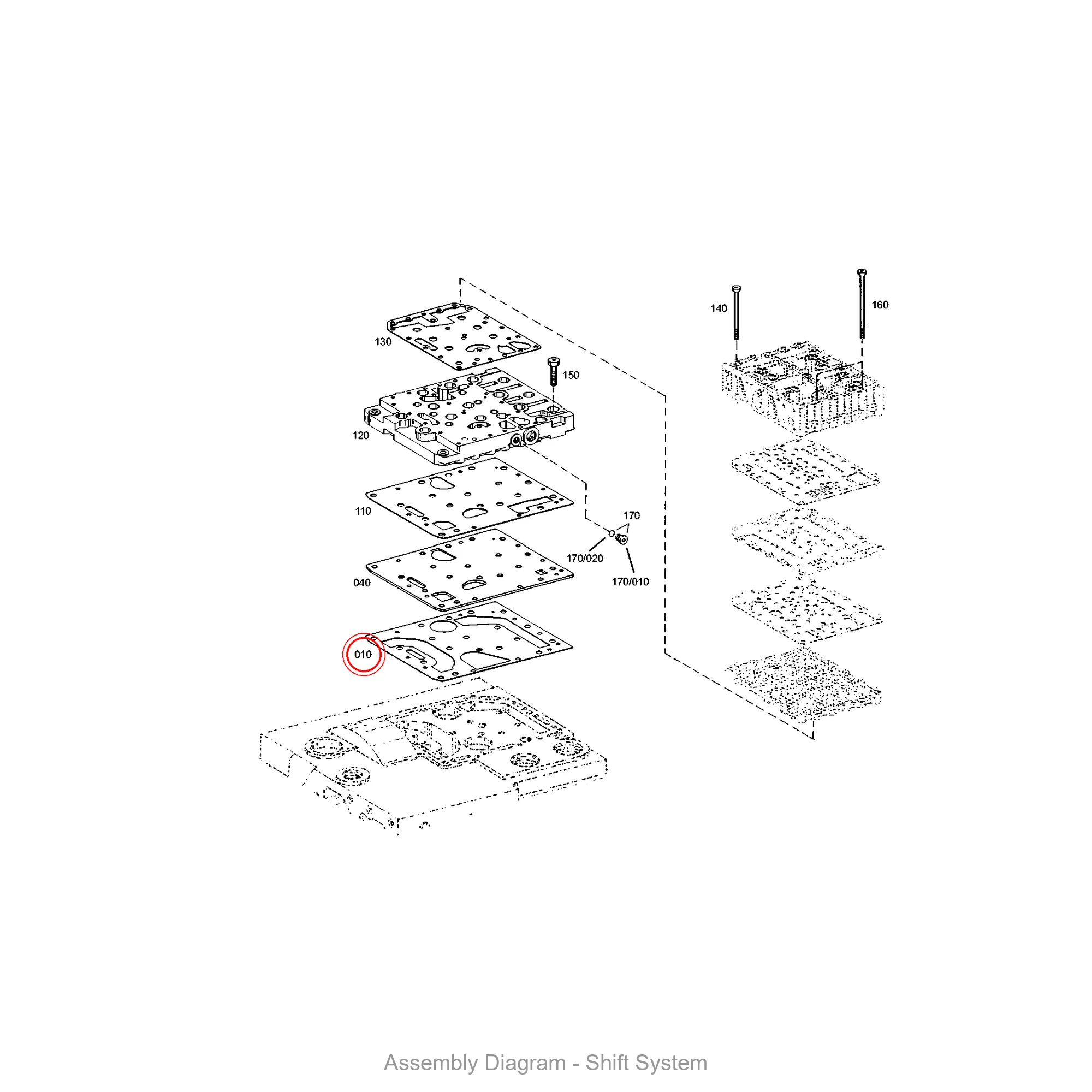 ZF 4646.306.062 GASKET for WG 250/WG 260/WG 310