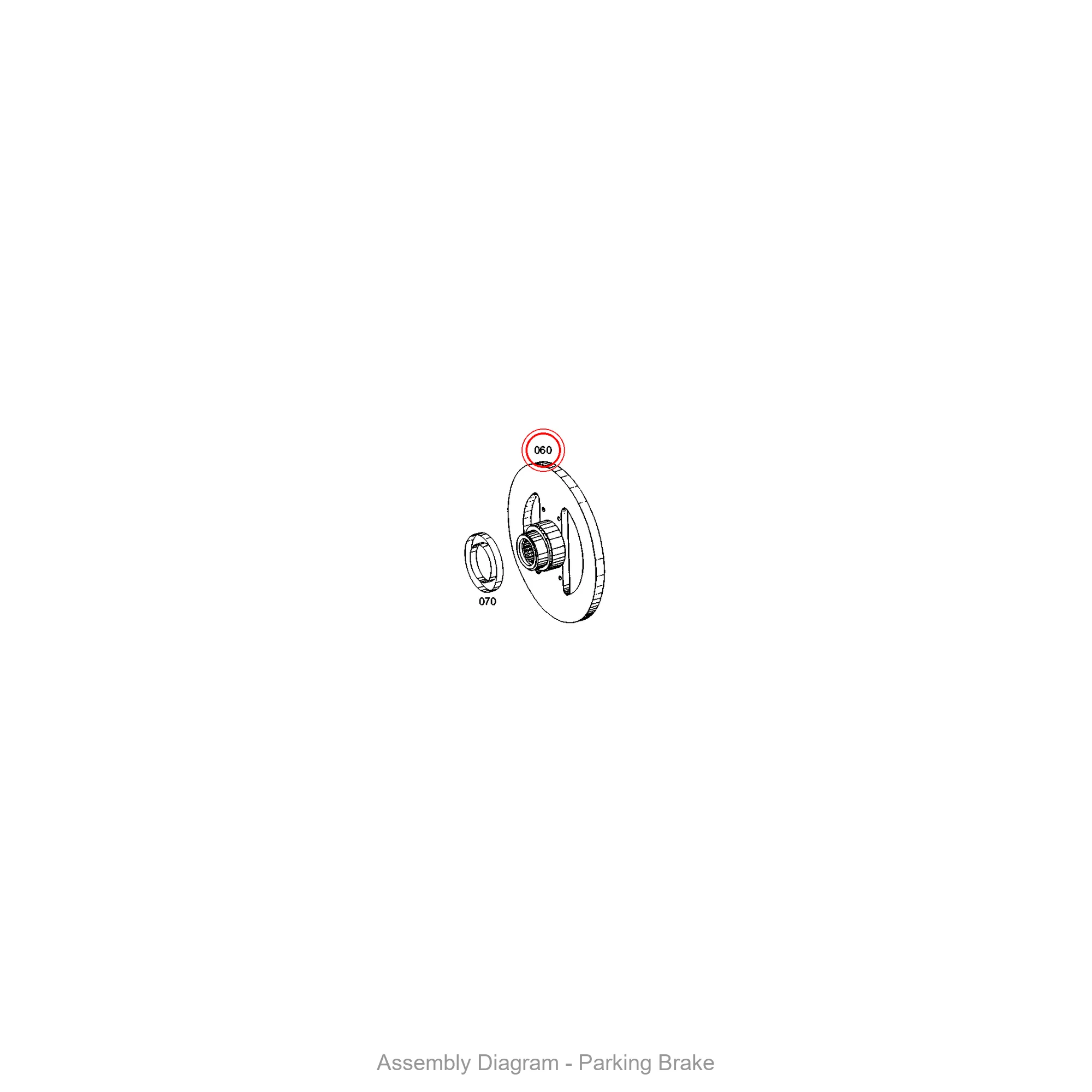 ZF 4646.309.039 OUTPUT FLANGE - Transmission Assembly Exploded View Diagram
