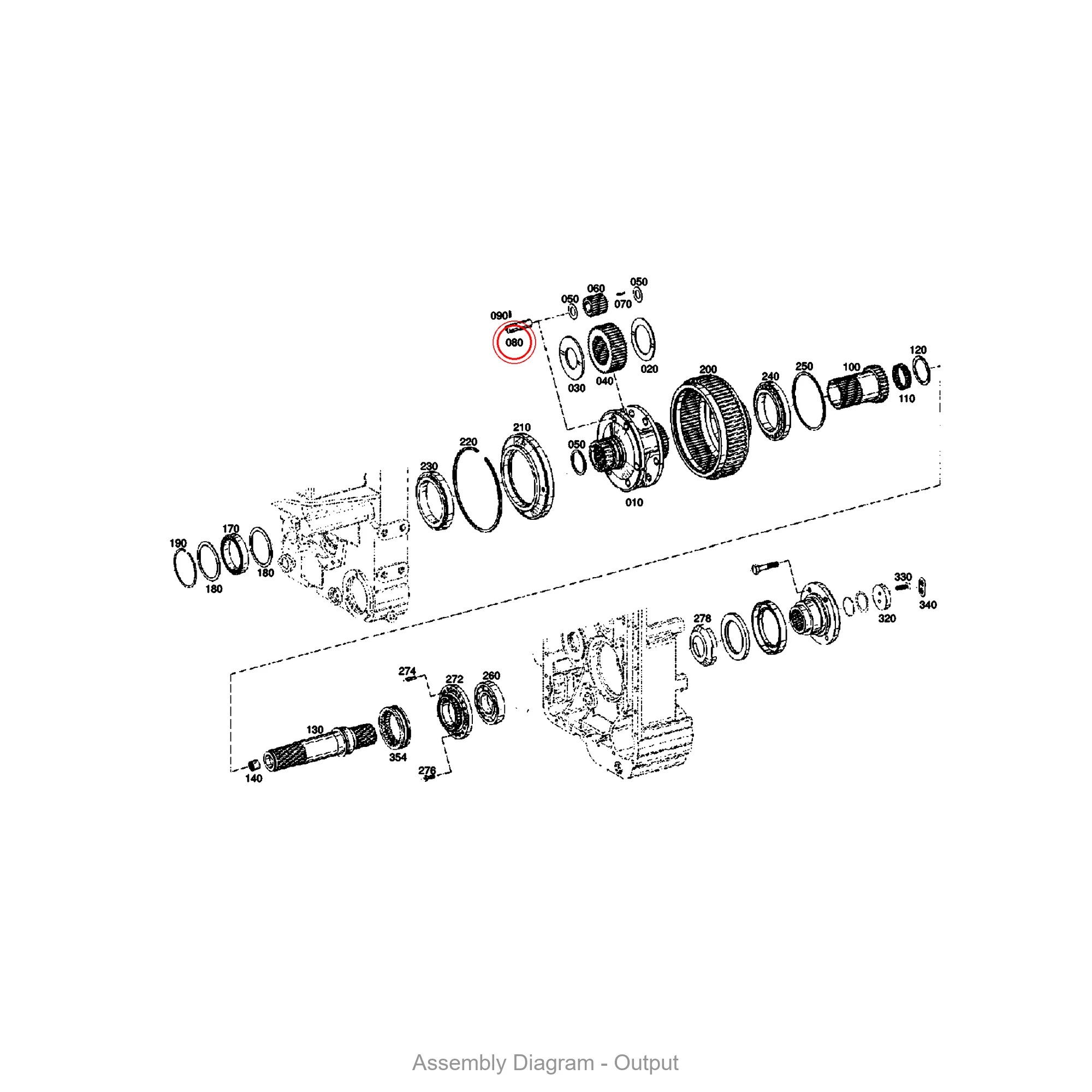 ZF 4646.323.004 PLANET SHAFT - Transmission Assembly Exploded View Diagram