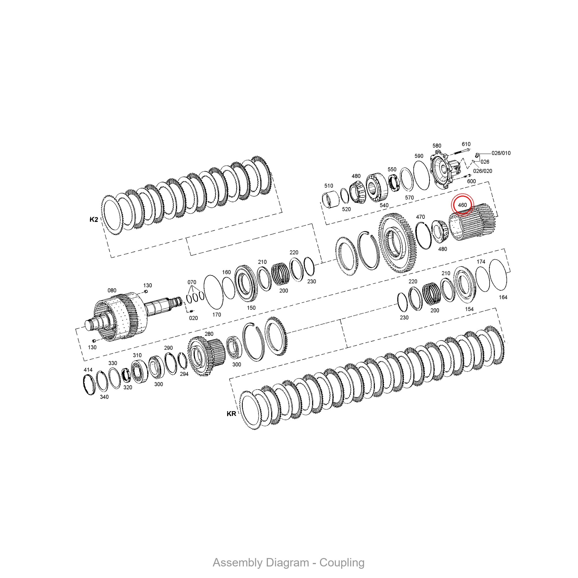 ZF 4646.352.157 GEAR for WG260