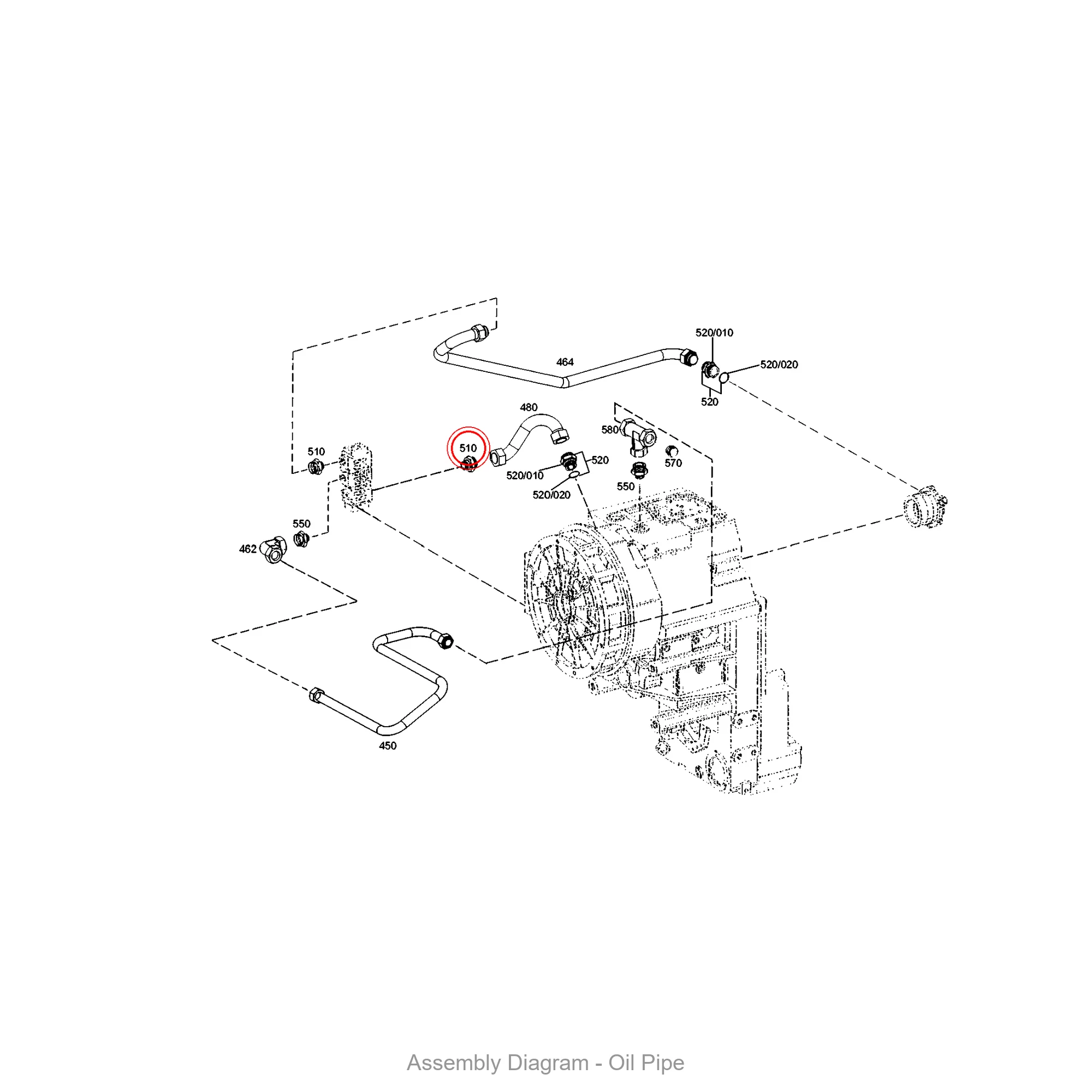 ZF 4646.362.008 SCREW-IN SLEEVE - Transmission Assembly Exploded View Diagram