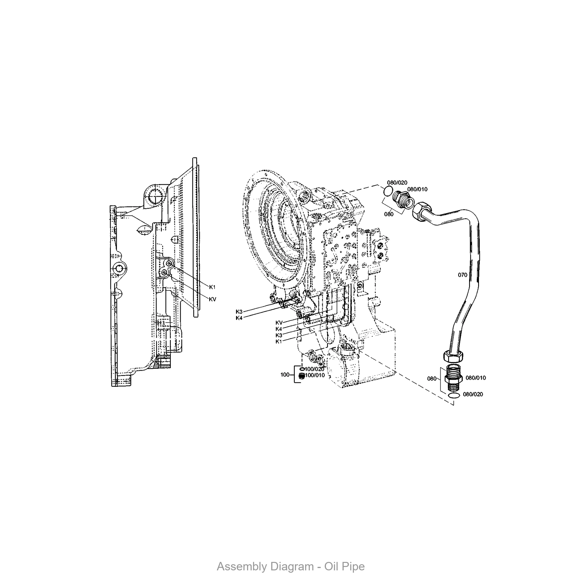 ZF 4651.221.011 TUBE for WG100 | OEM Genuine Part - Genuine ZF Part