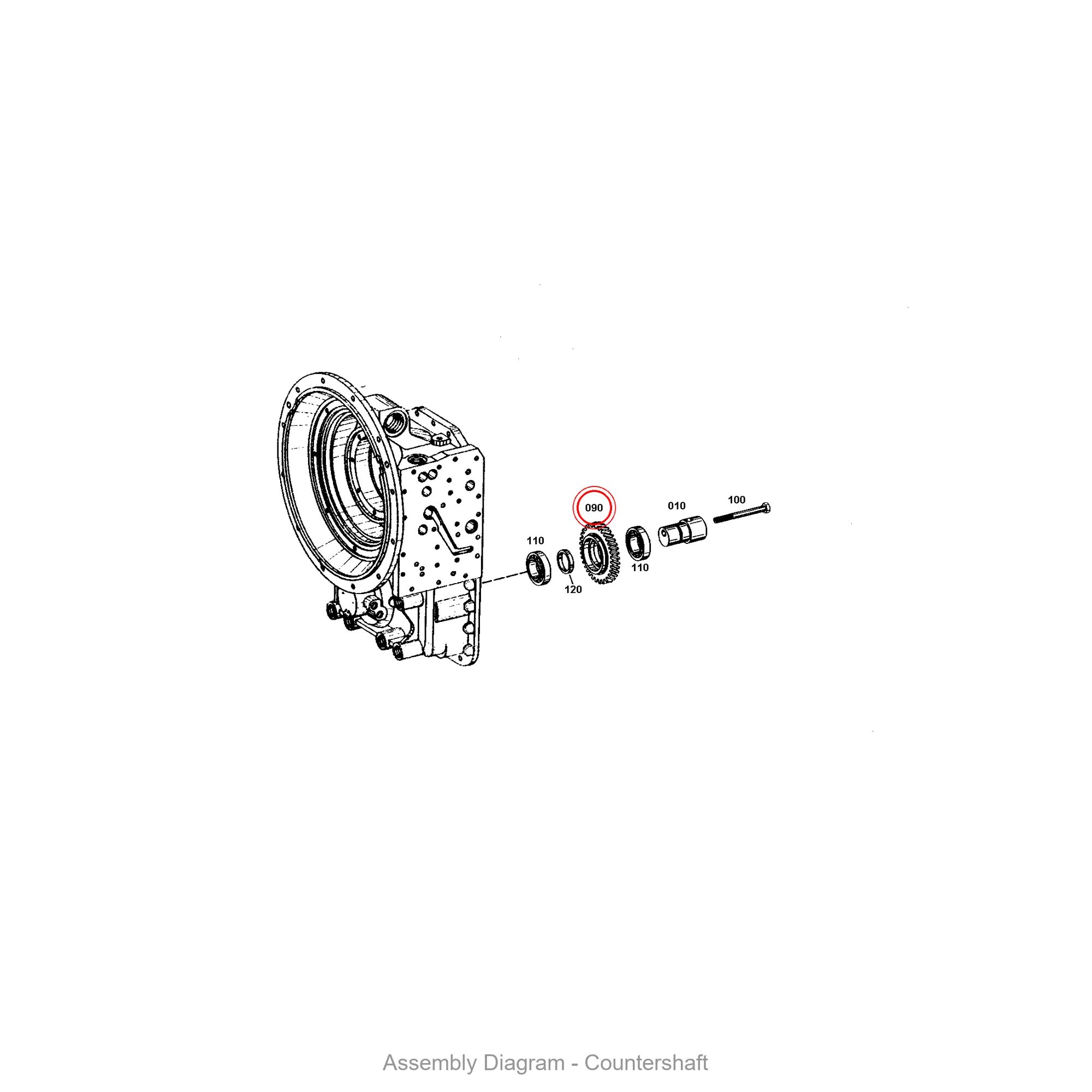 ZF 4651.308.001 IDLER GEAR for WG100 | OEM Genuine Part - Genuine ZF Part