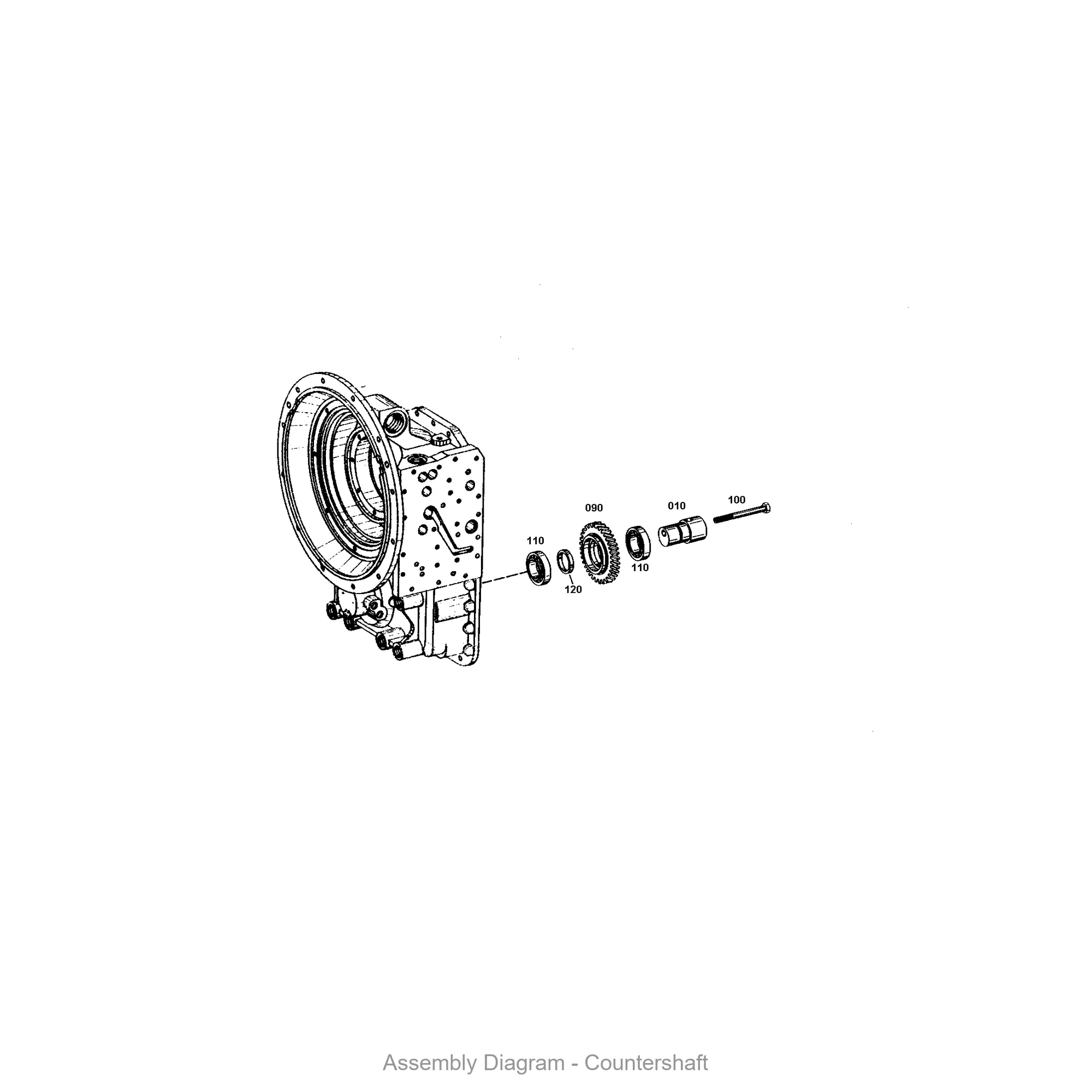 ZF 4651.308.011 BUSH - Transmission Assembly Exploded View Diagram