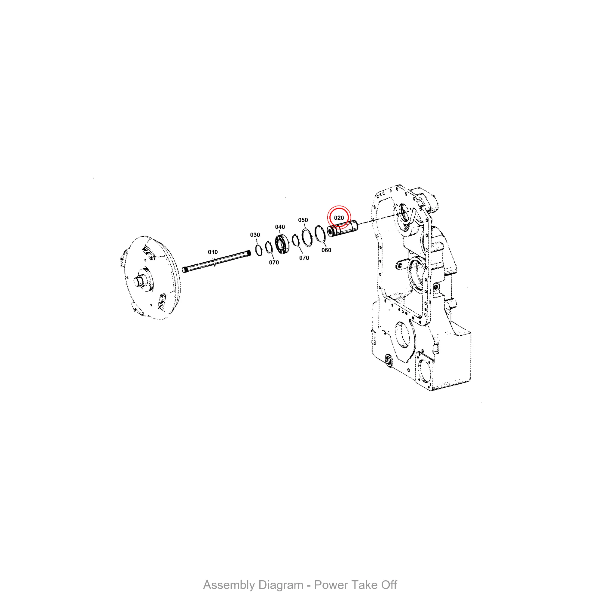 ZF 4651.319.005 BUSH - Transmission Assembly Exploded View Diagram