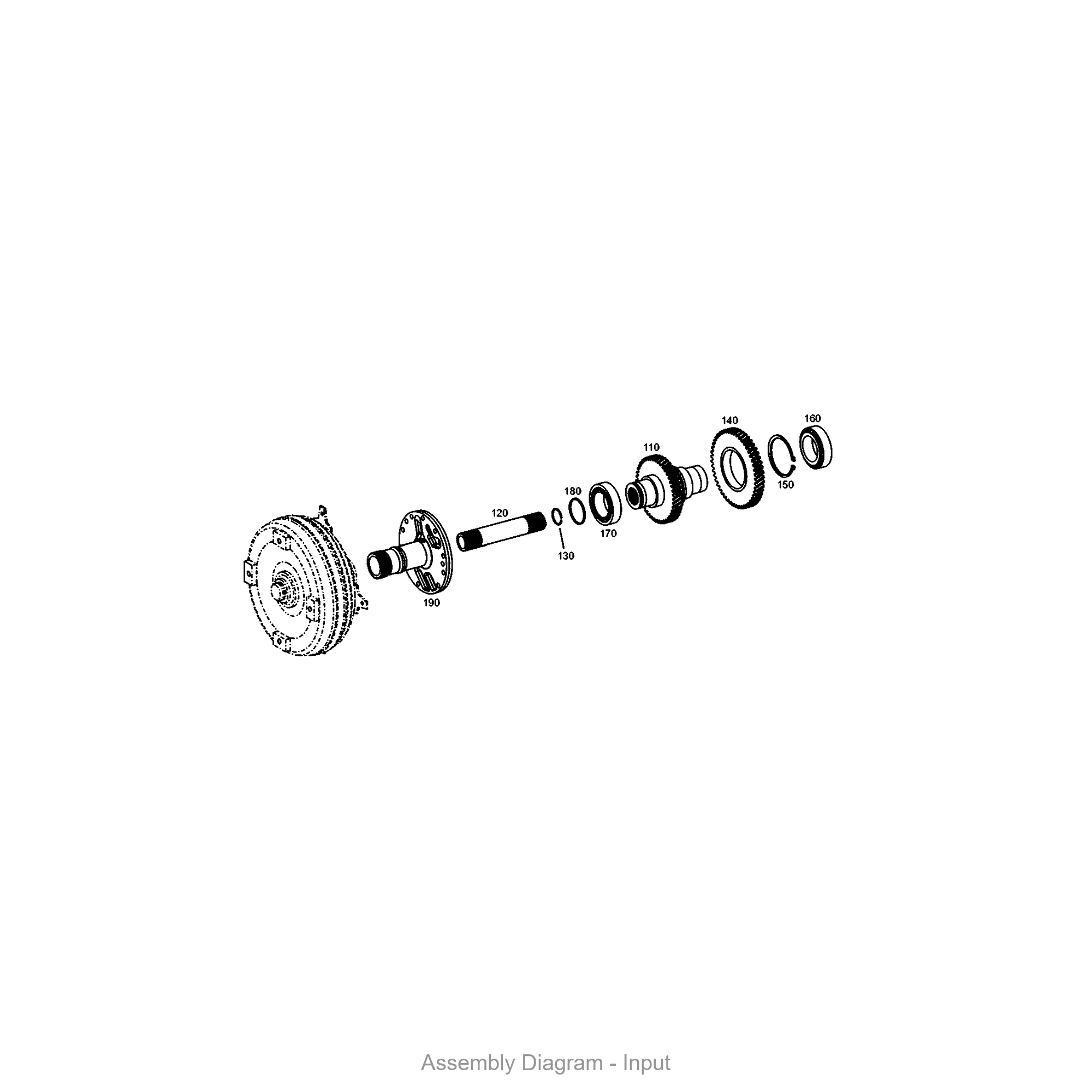ZF 4656.102.023 INPUT - Transmission Assembly Exploded View Diagram