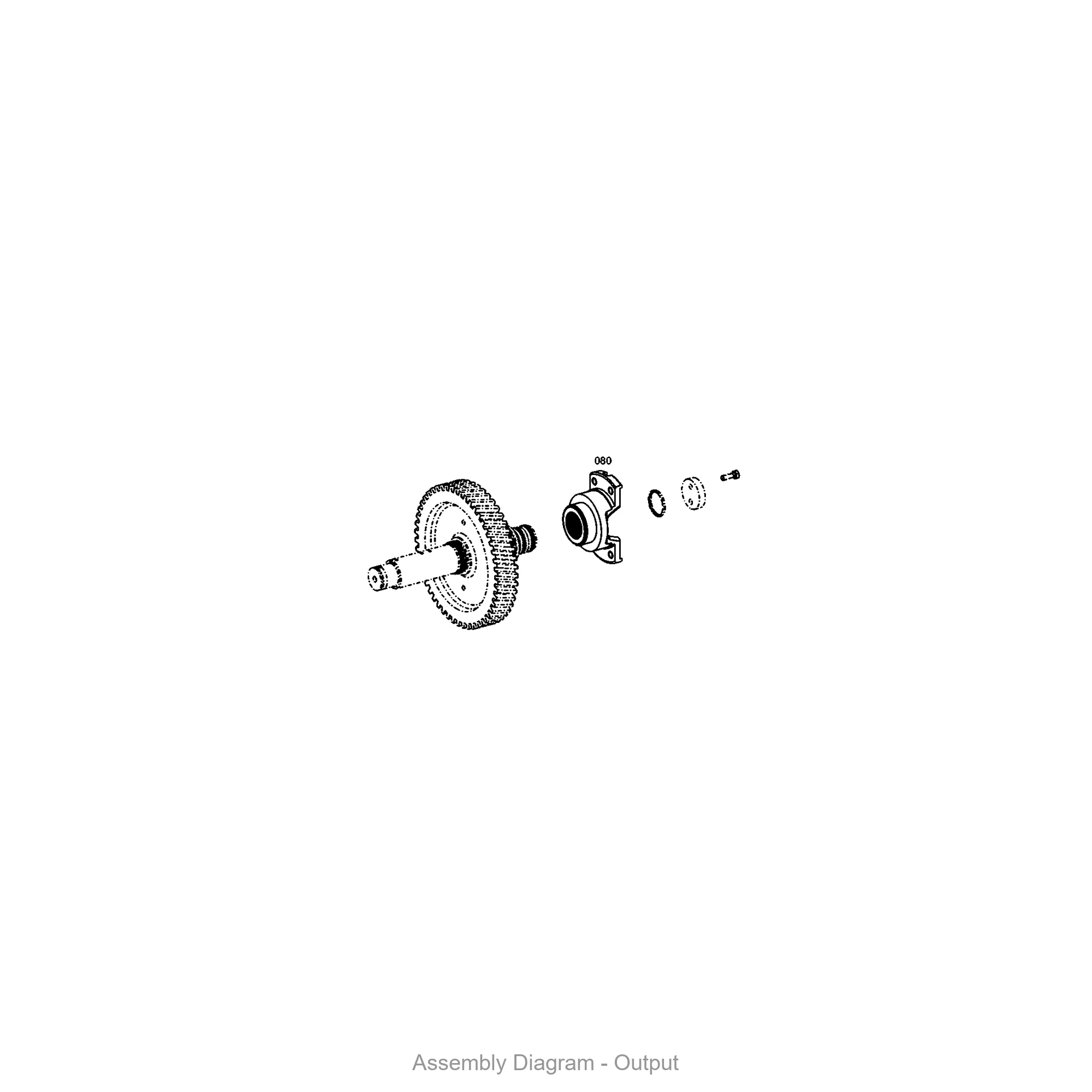 ZF 4656.103.428 OUTPUT for WG160/WG171 | OEM Genuine Part - Genuine ZF Part