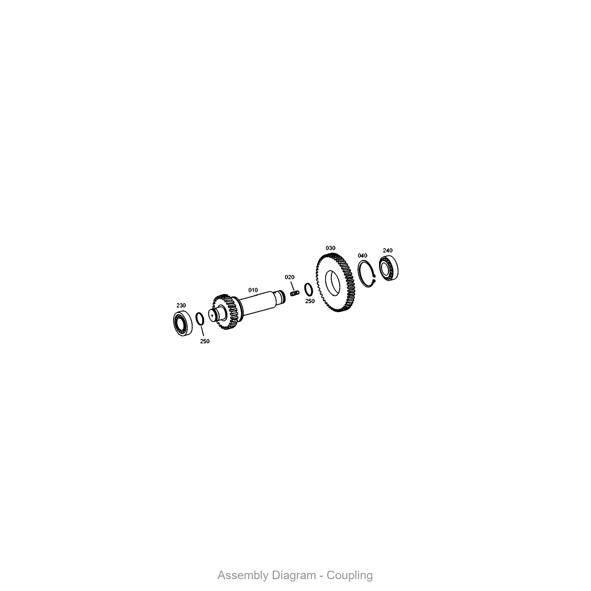 ZF 4656.174.018 COUPLING - Transmission Assembly Exploded View Diagram
