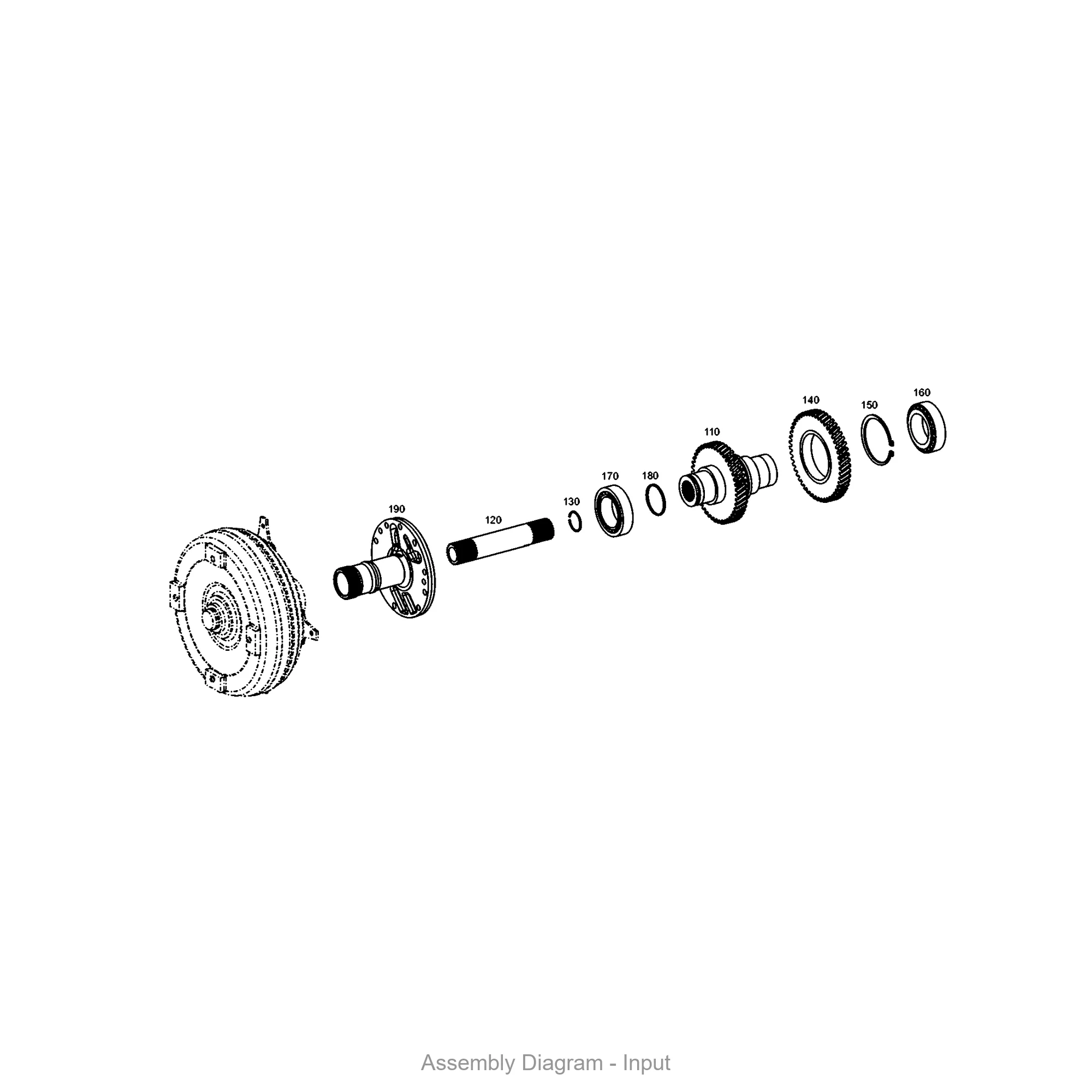 ZF 4656.302.013 INPUT GEAR - Transmission Assembly Exploded View Diagram