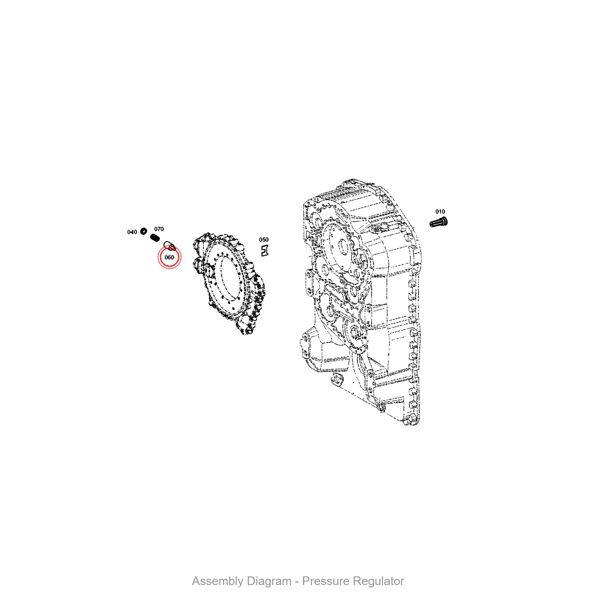 ZF 4656.306.107 PISTON - Transmission Assembly Exploded View Diagram