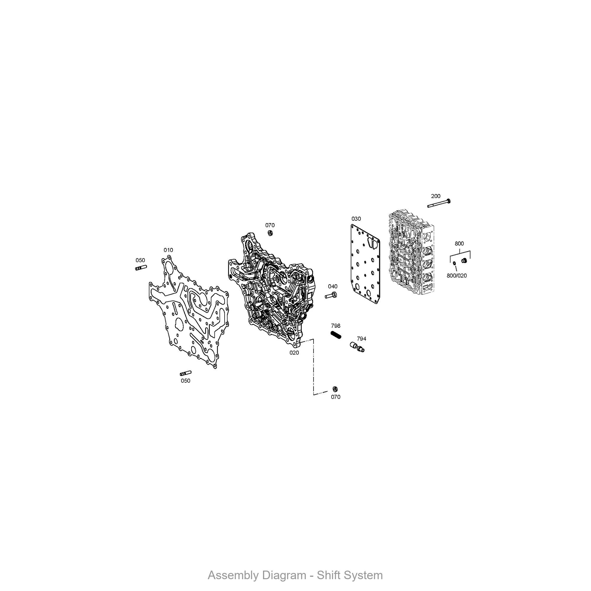 ZF 4657.106.017 SHIFT SYSTEM for WG190 | OEM Genuine Part - Genuine ZF Part