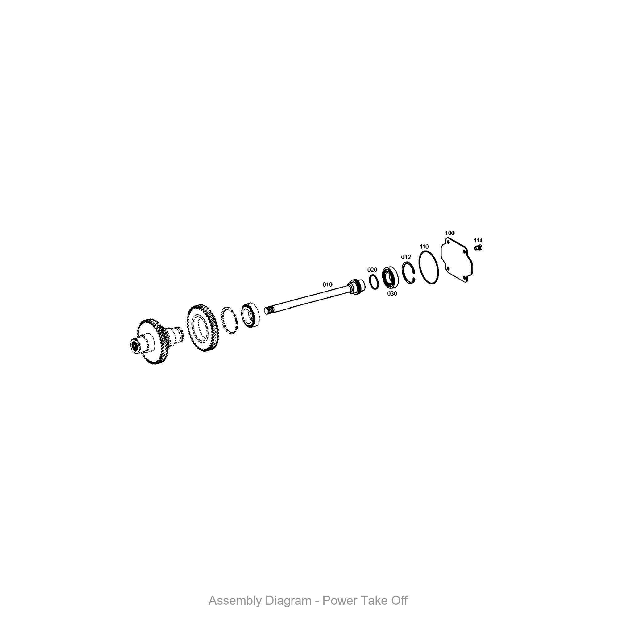 ZF 4657.154.004 POWER TAKE-OFF for WG190 | OEM Genuine Part - Genuine ZF Part