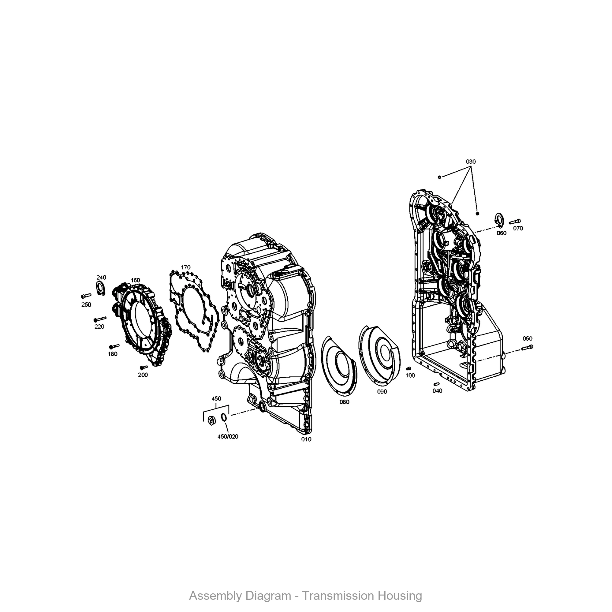 ZF 4657.298.101 HOUSING REAR SECTION for WG190 | OEM Genuine Part - Genuine ZF Part