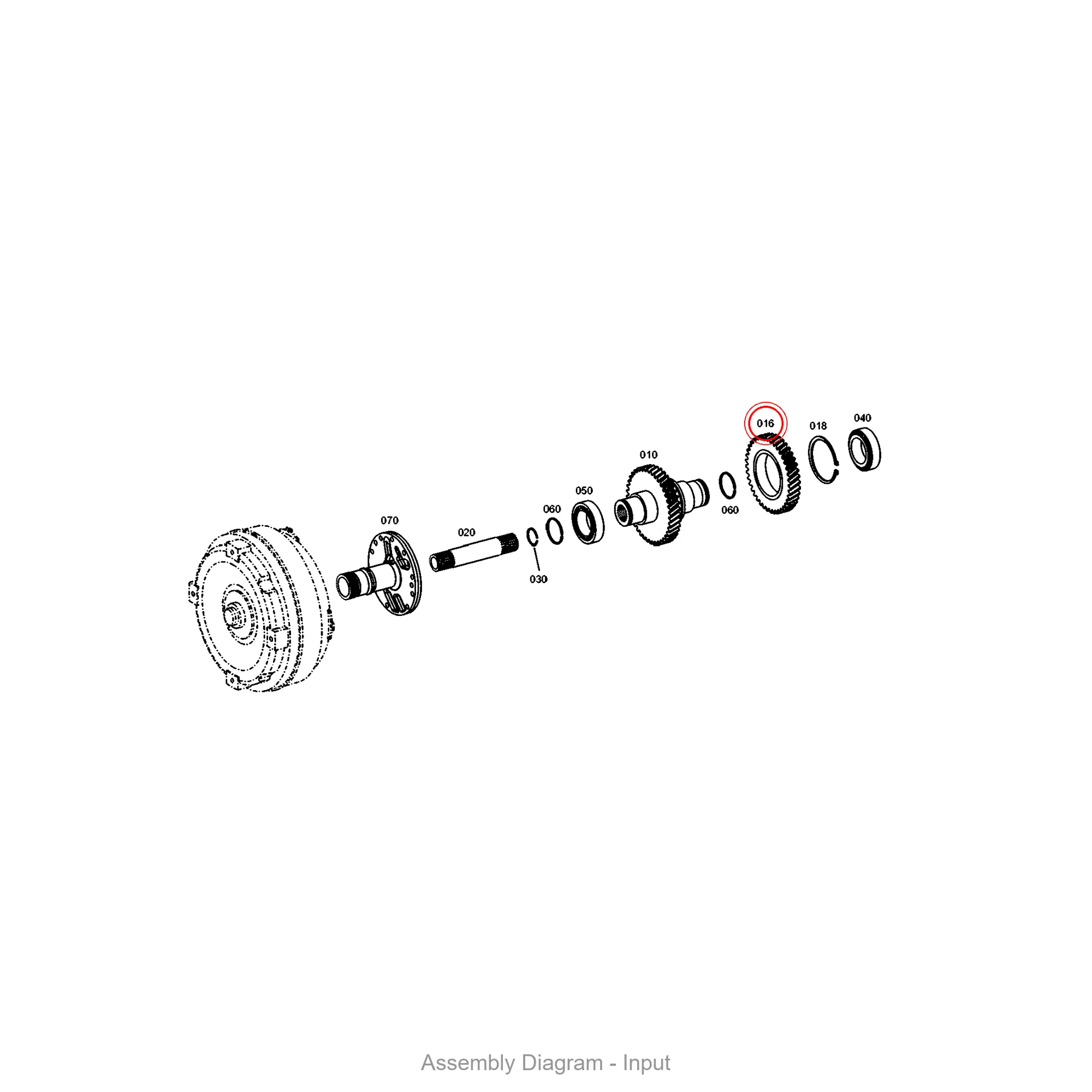 ZF 4657.302.004 INPUT GEAR for WG190 | OEM Genuine Part - Genuine ZF Part