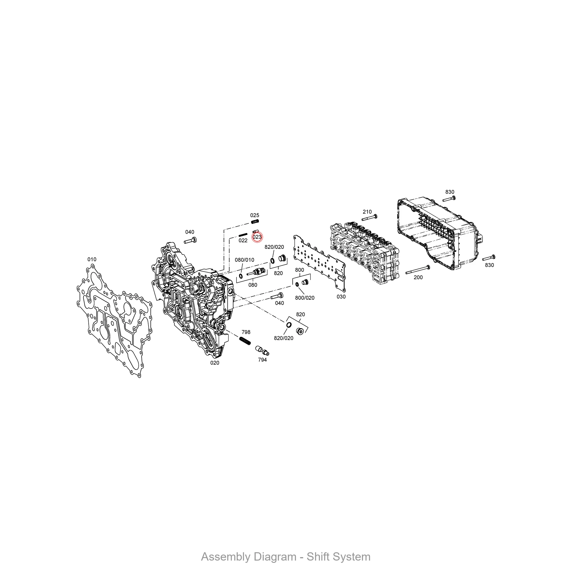 ZF 4657.306.105 PISTON - Transmission Assembly Exploded View Diagram