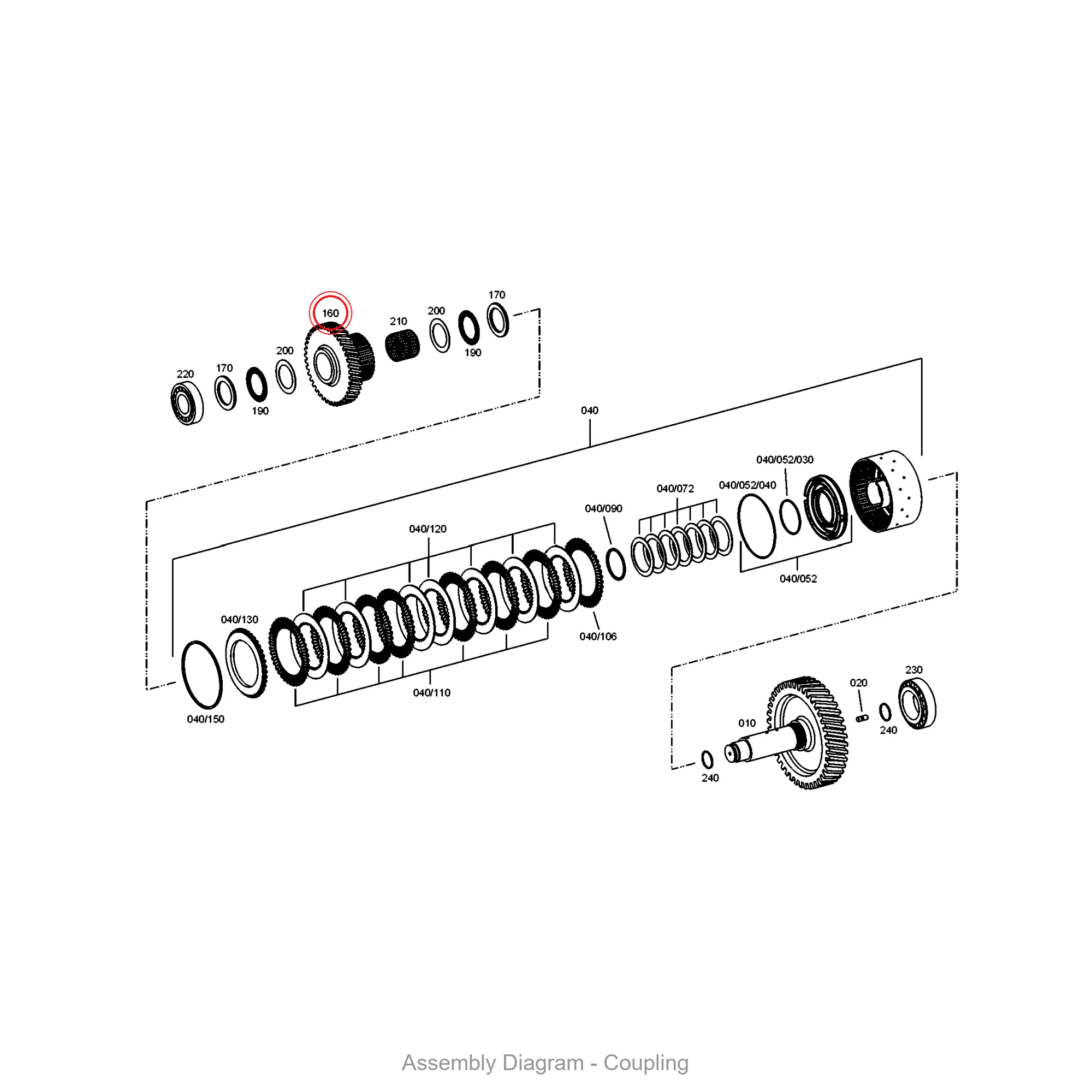 ZF 4657.373.004 IDLER for WG190