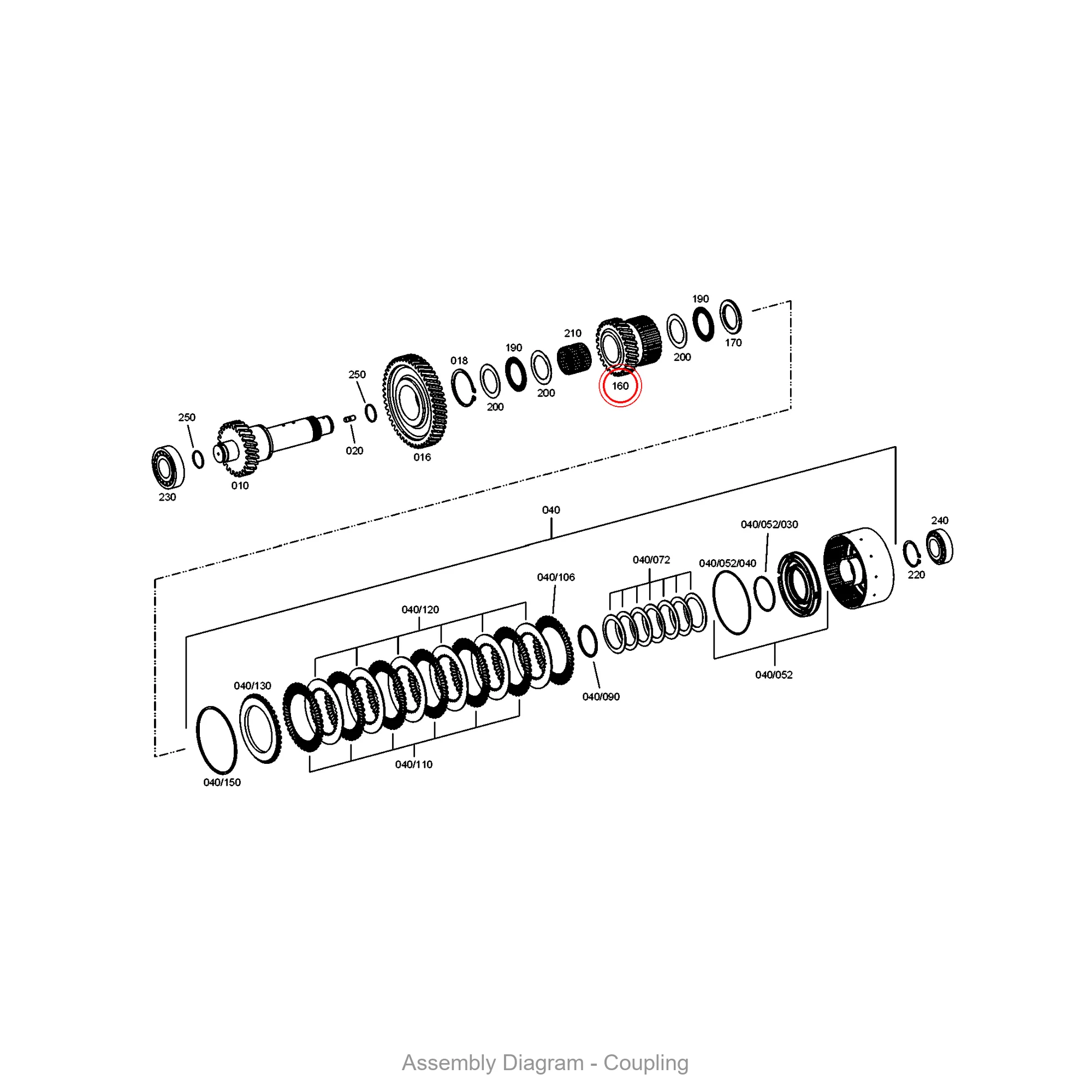 ZF 4657.374.011 IDLER for WG190 | OEM Genuine Part - Genuine ZF Part