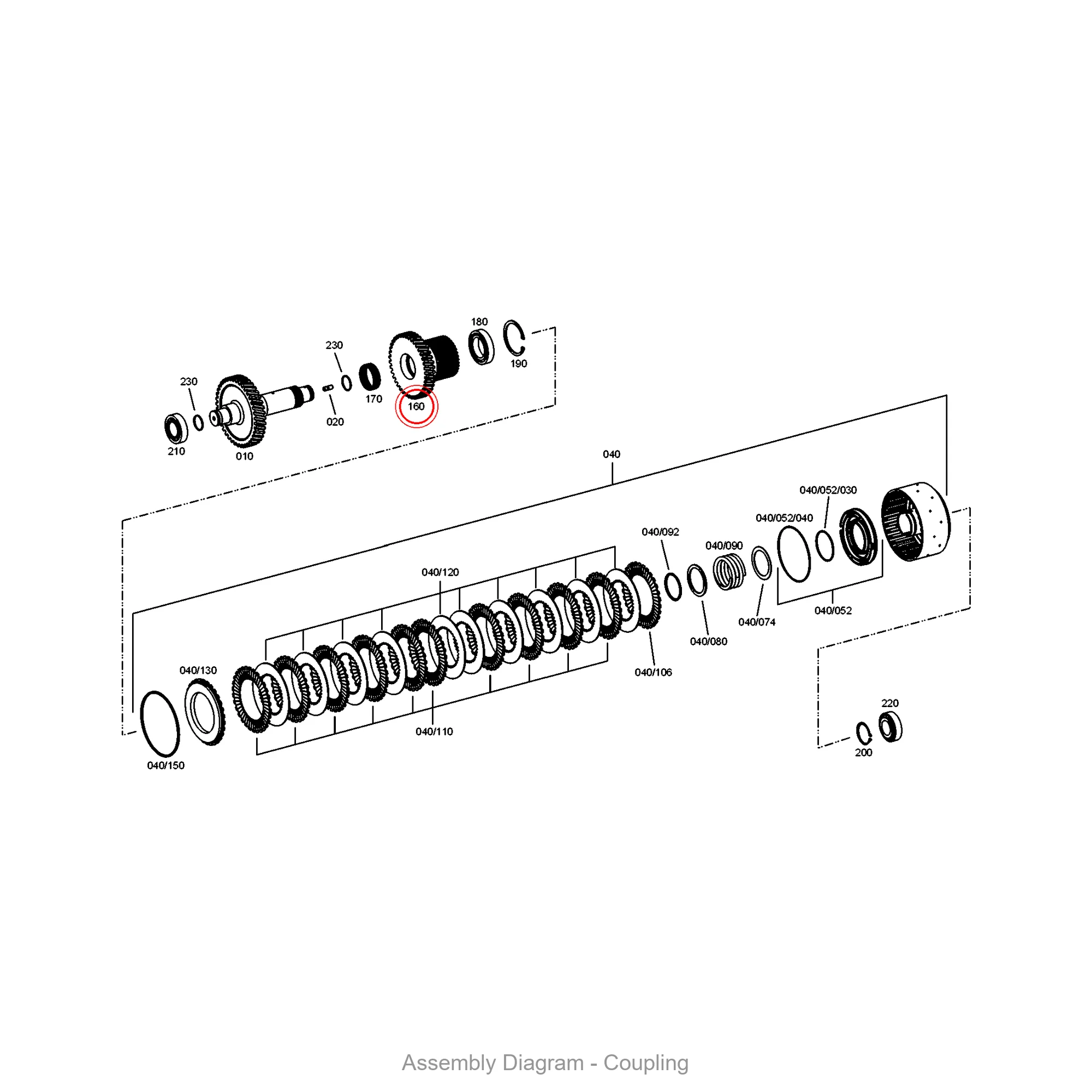 ZF 4657.375.003 IDLER for WG190