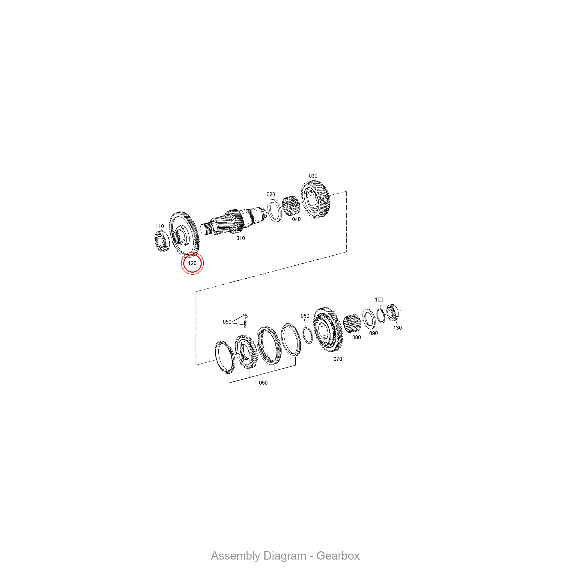 ZF 4660.333.008 IDLER GEAR for WG200/WG92 | OEM Genuine Part - Genuine ZF Part