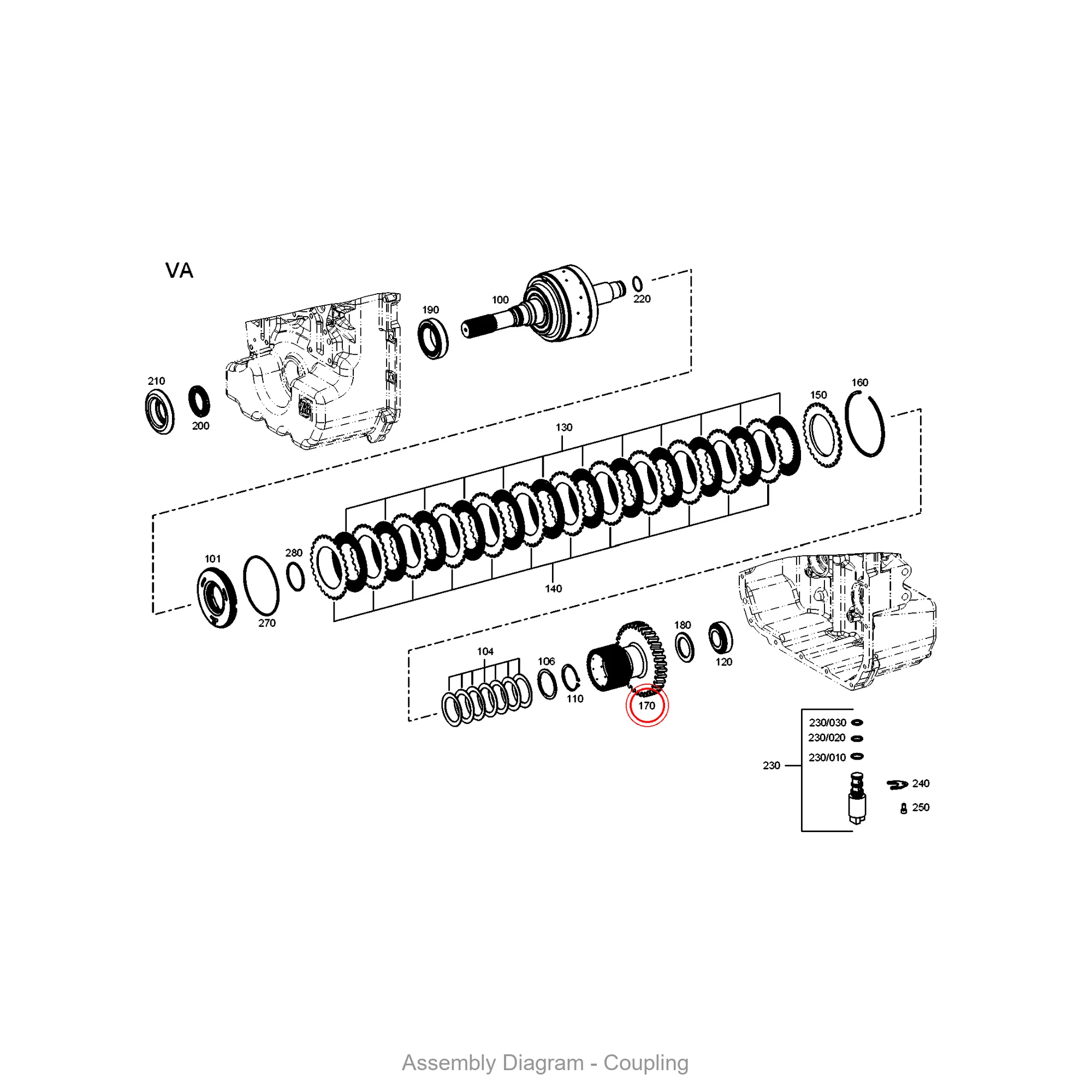 ZF 4661.305.002 INNER DISK CARRIER for WG90/WG94 | OEM Genuine Part - Genuine ZF Part