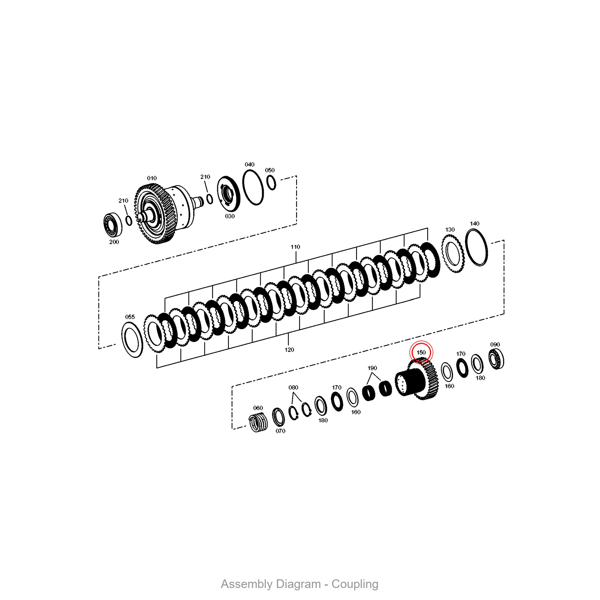 ZF 4661.374.007 INNER DISK CARRIER for WG94 | OEM Genuine Part - Genuine ZF Part