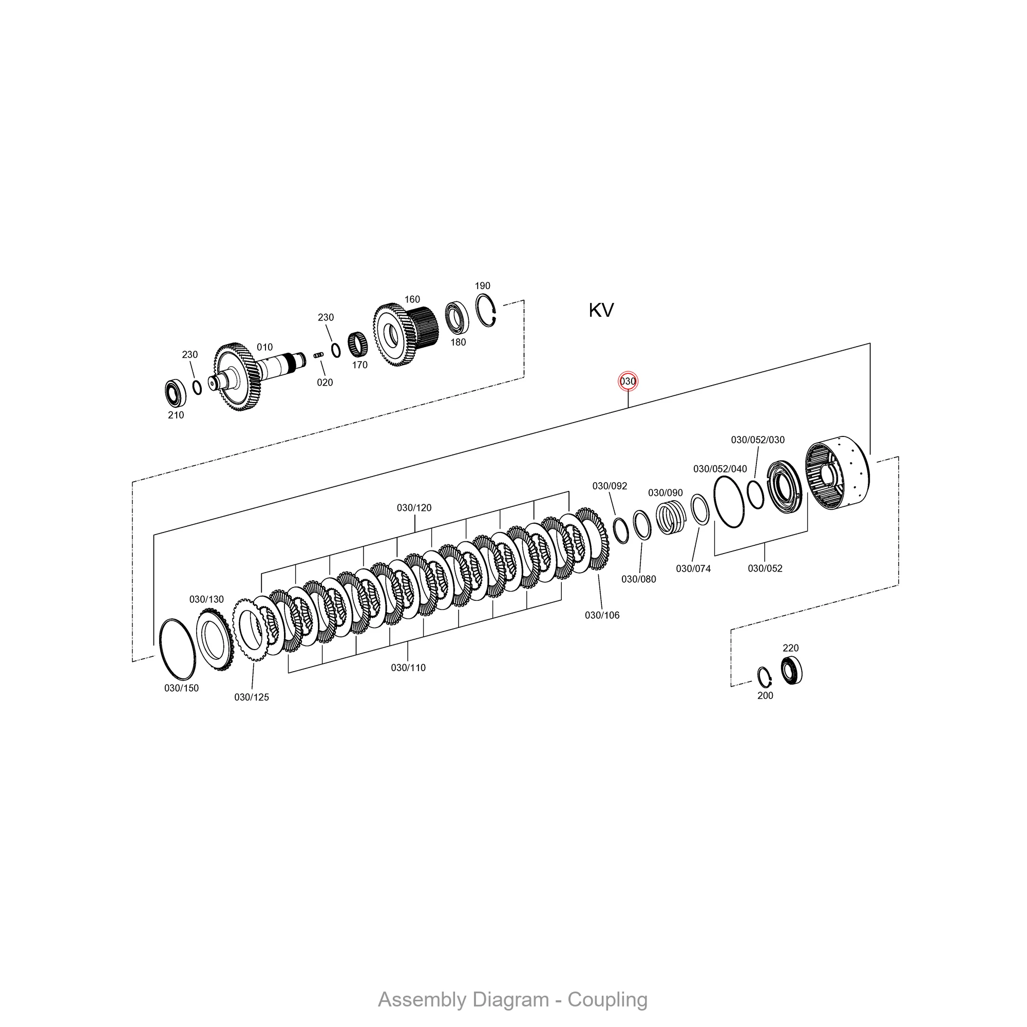 ZF 4681.275.011 CLUTCH for BP 210/BP 230