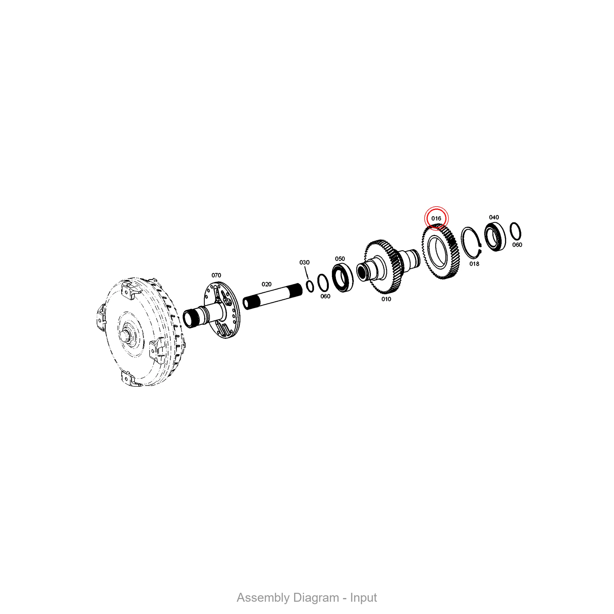 ZF 4681.302.001 INPUT GEAR for BP210/BP230/WG190 | OEM Genuine Part - Genuine ZF Part