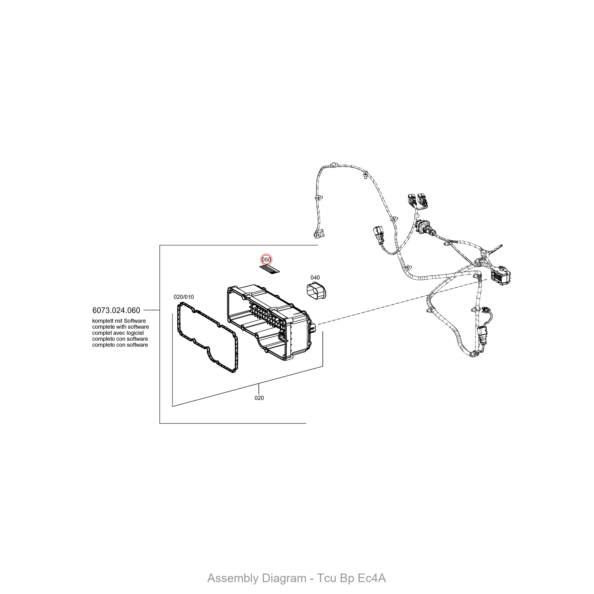 ZF 6009.365.800 TYPE PLATE - Transmission Assembly Exploded View Diagram