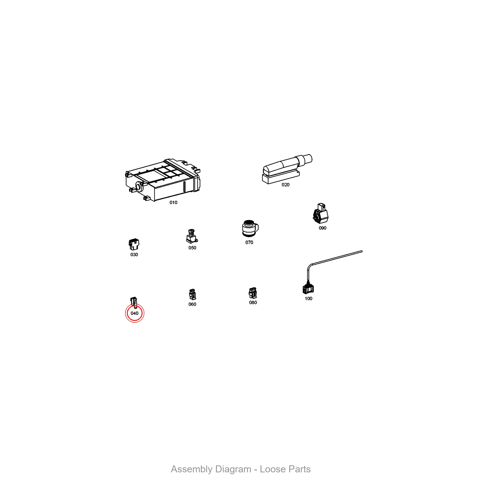 ZF 6029.199.076 PLUG KIT - Transmission Assembly Exploded View Diagram