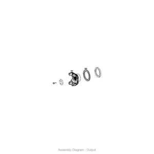 ZF 0501.317.991 OUTPUT FLANGE for WG190/WG200/WG210 | OEM Genuine Part - Genuine ZF Part