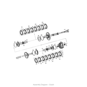 ZF 0501.332.096 OUTER CLUTCH DISK for WG180/WG200