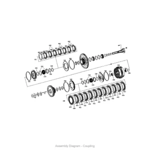 ZF 0501.338.124 OUTER CLUTCH DISK for WG158/WG180/WG200
