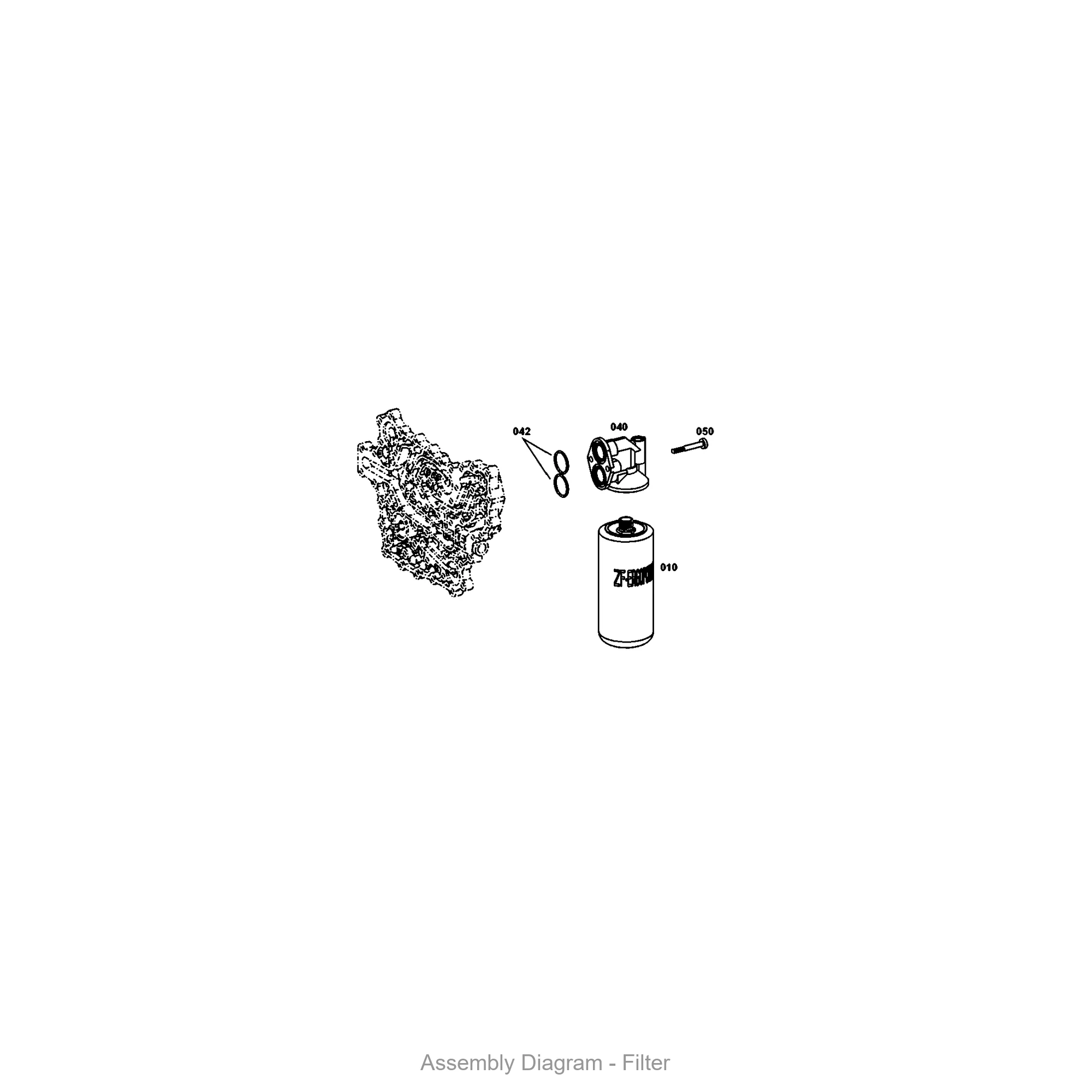 ZF 0634.306.053 O-RING - Transmission Assembly Exploded View Diagram