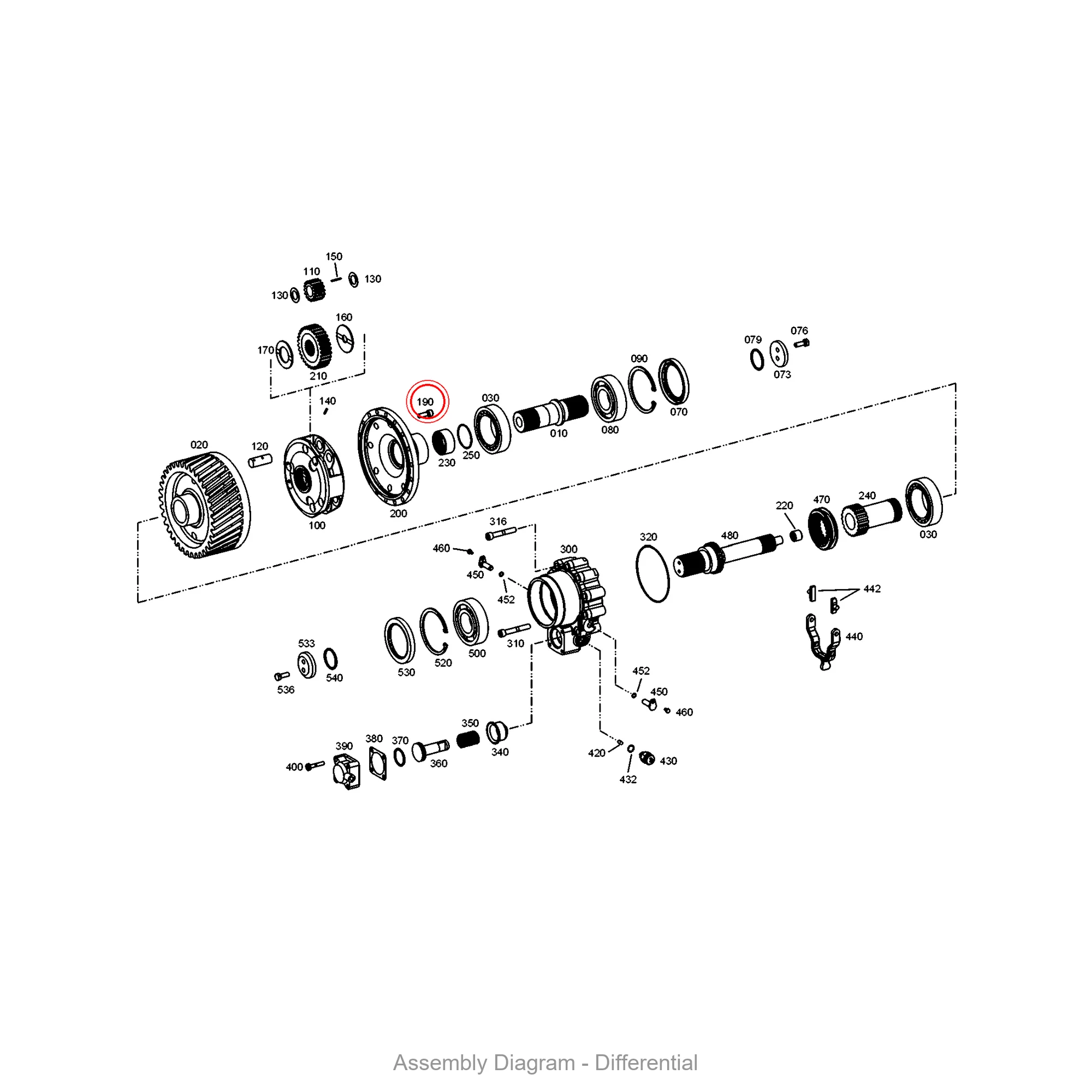 ZF 0636.101.100 CAP SCREW - Transmission Assembly Exploded View Diagram