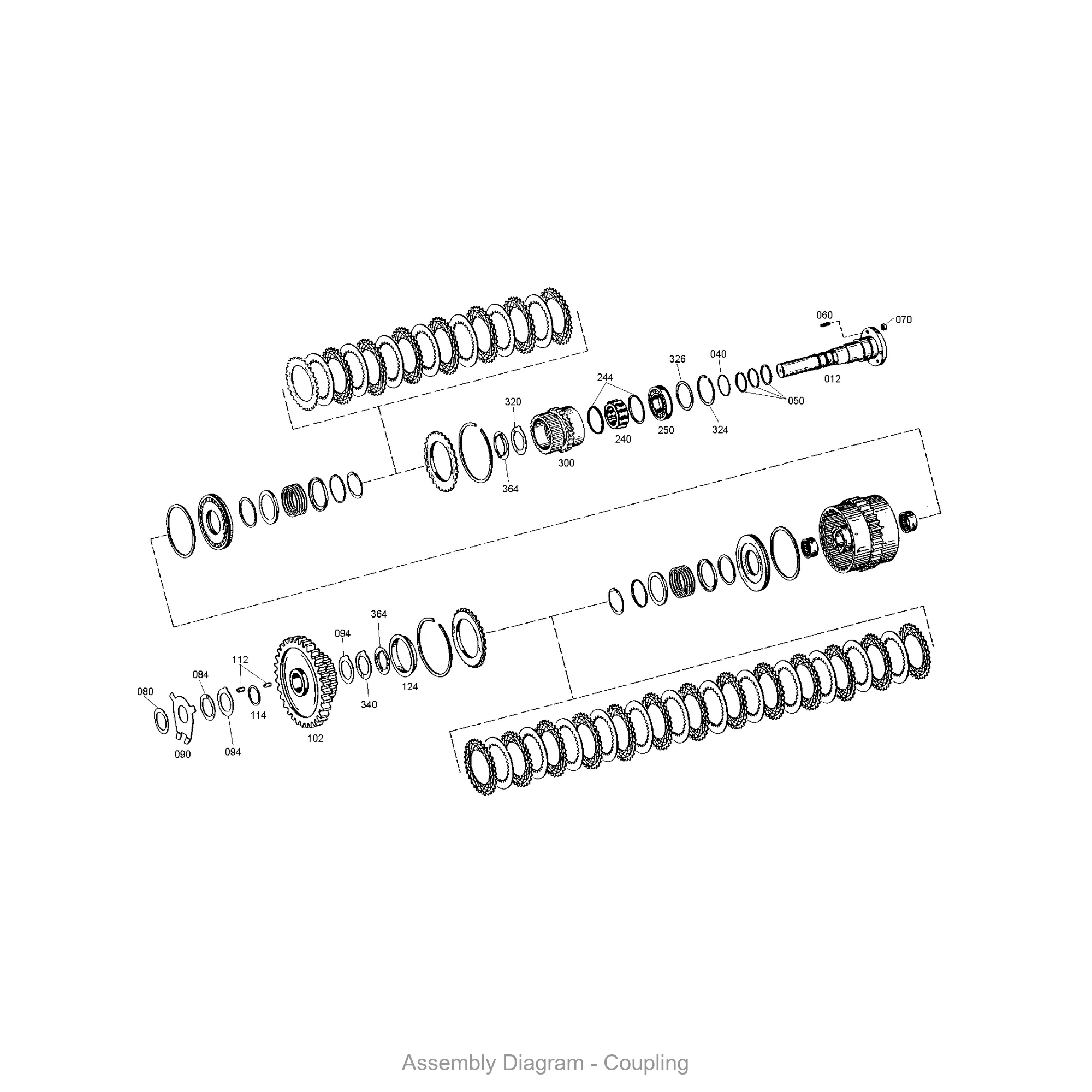ZF 4642.151.488 COUPLING for WG 150 | OEM Genuine Part - Genuine ZF Part