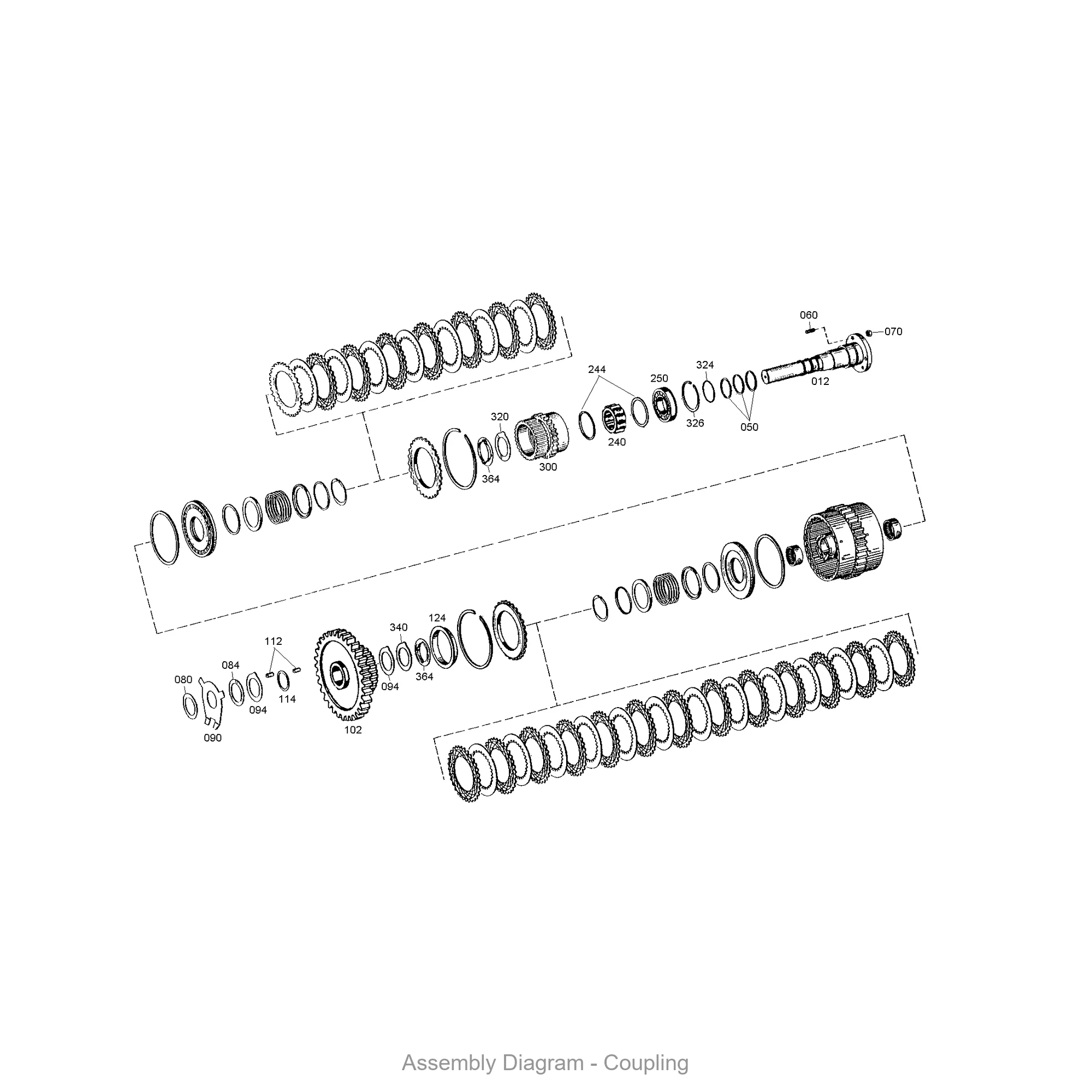 ZF 4642.151.494 COUPLING for WG 150 | OEM Genuine Part - Genuine ZF Part